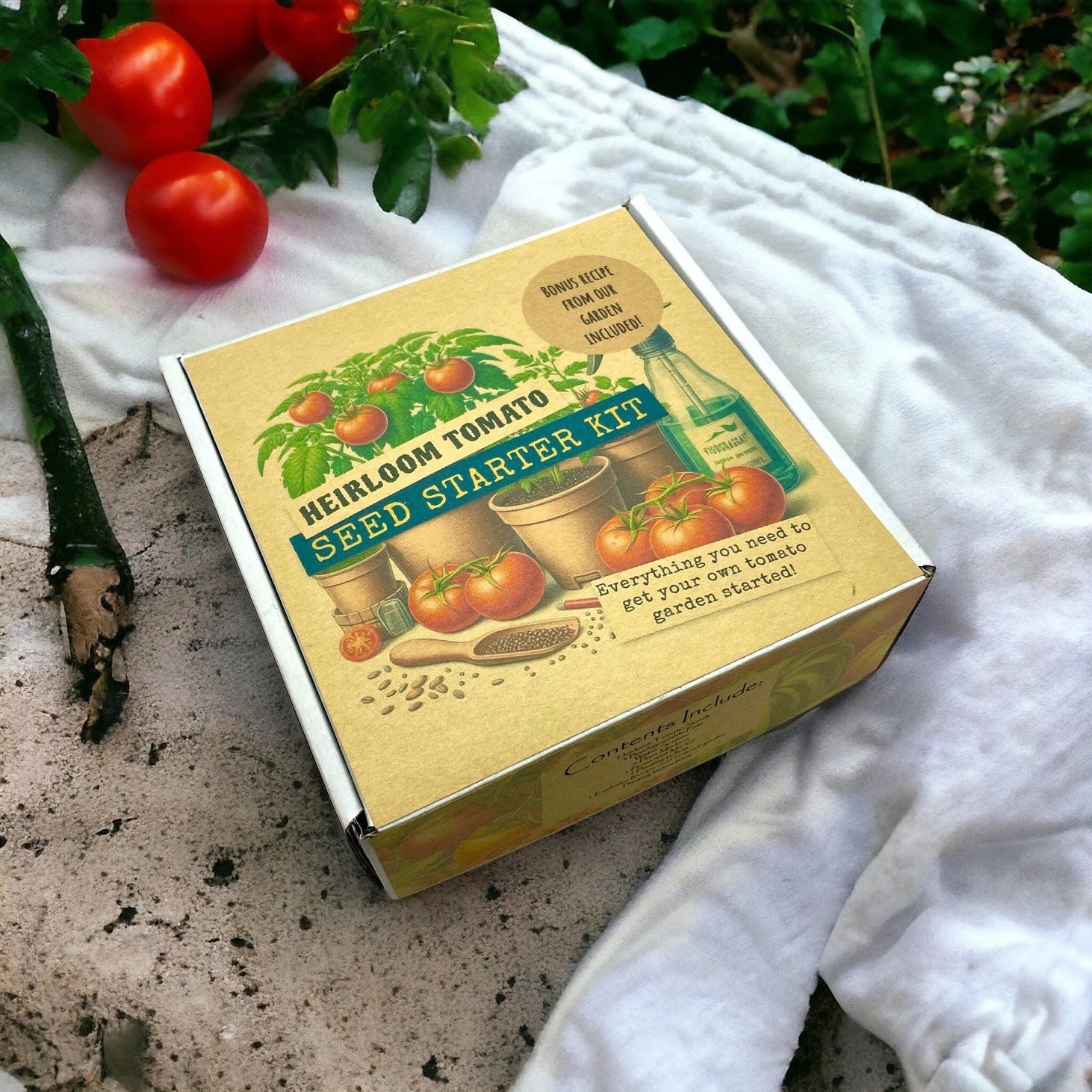 Fuschia Designs Shop - Heirloom Tomato Starter Kit: Grow Your Own Heritage Tomatoes