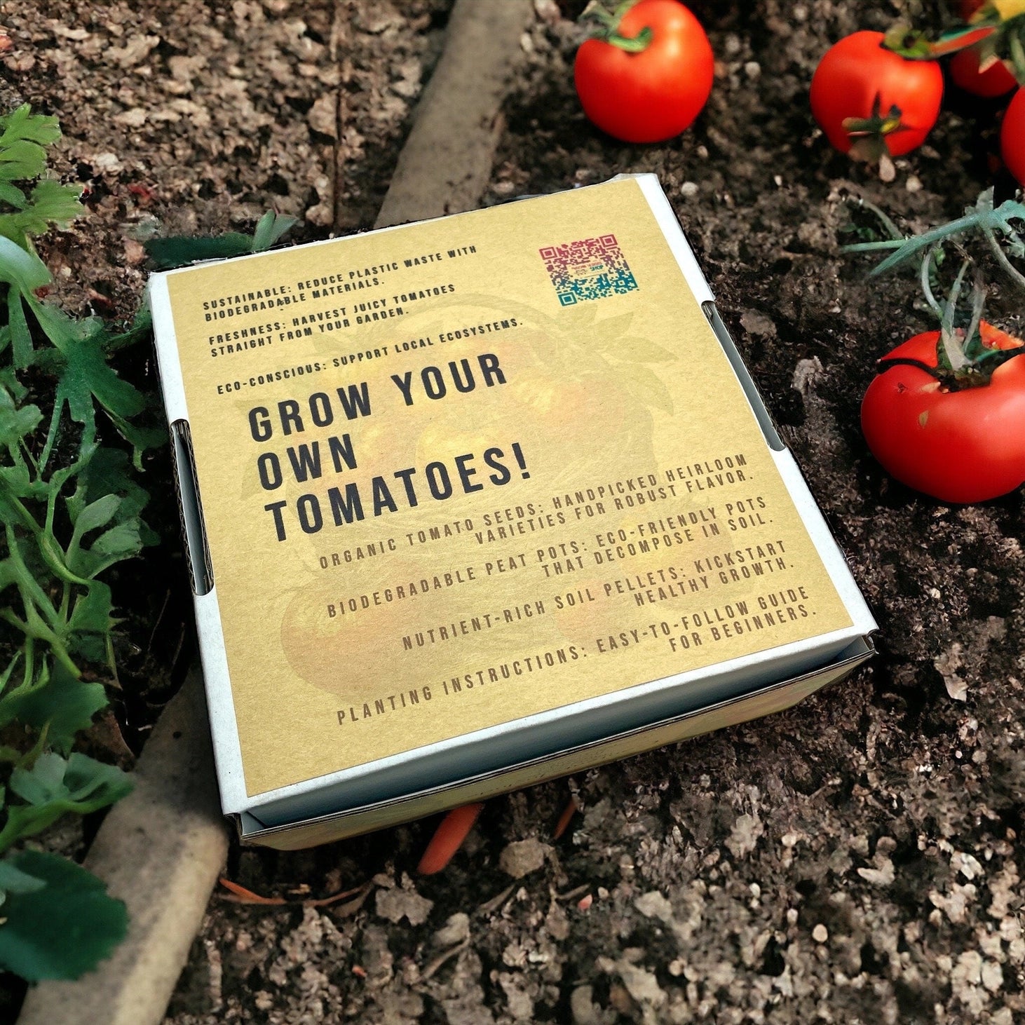 Fuschia Designs Shop - Heirloom Tomato Starter Kit: Grow Your Own Heritage Tomatoes