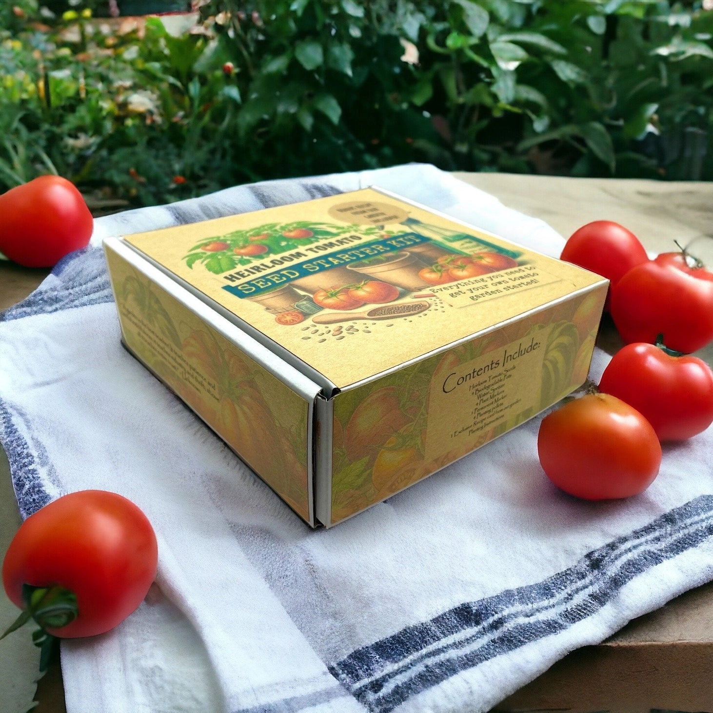Fuschia Designs Shop - Heirloom Tomato Starter Kit: Grow Your Own Heritage Tomatoes