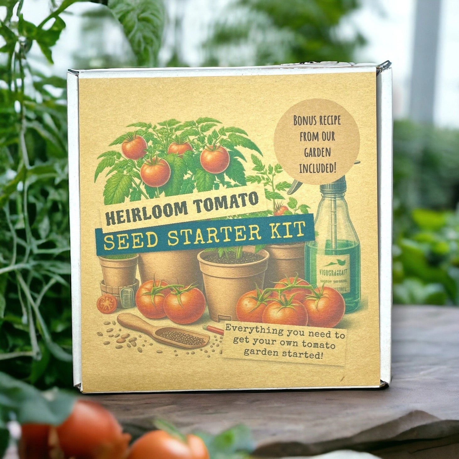 Fuschia Designs Shop - Heirloom Tomato Starter Kit: Grow Your Own Heritage Tomatoes