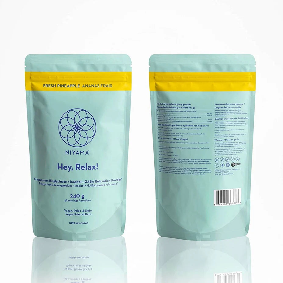 Niyama - Hey Relax Magnesium Glycinate Powder - 48 Servings