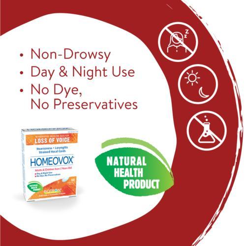 Boiron - Homeovox Loss of Voice - 60 Chewable Tablets