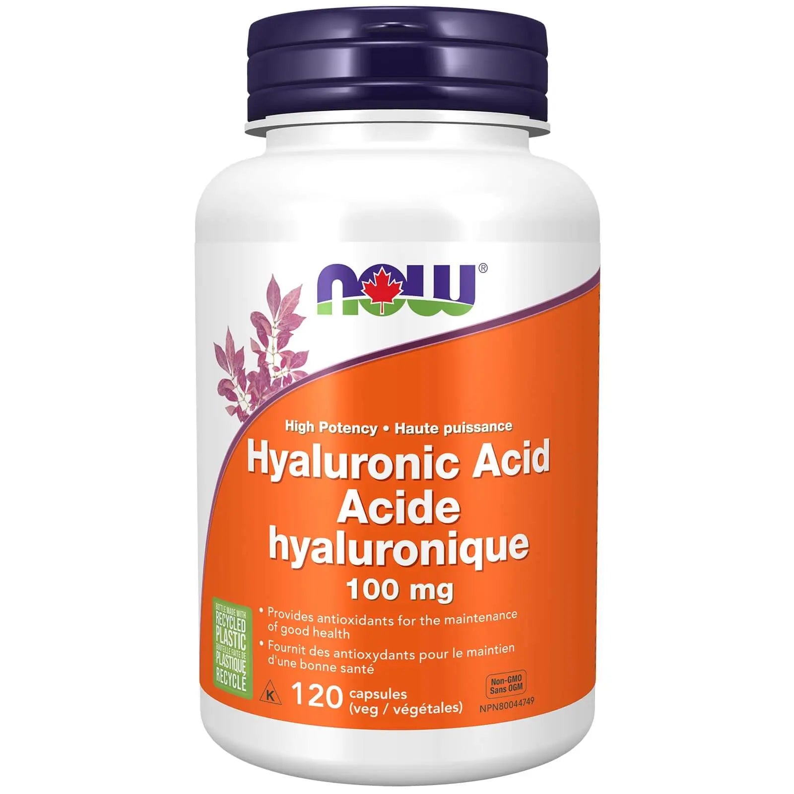 Now - Hyaluronic Acid - 100mg Veg Capsules
