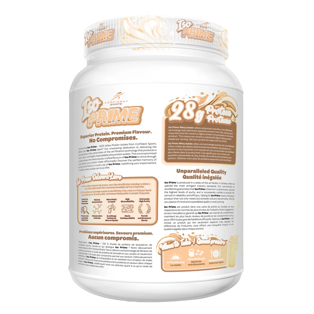 Confident Sports - ISO Prime Protein Isolate Powder - 907g