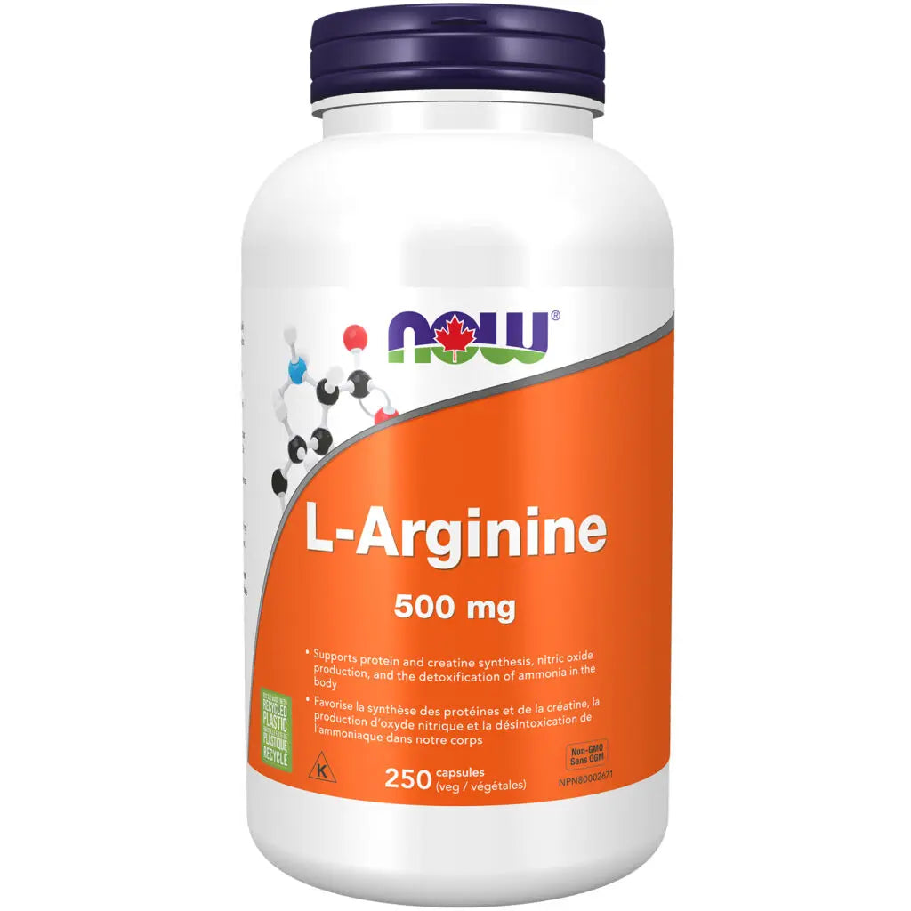 Now - L-Arginine - 500 mg Veg Capsules