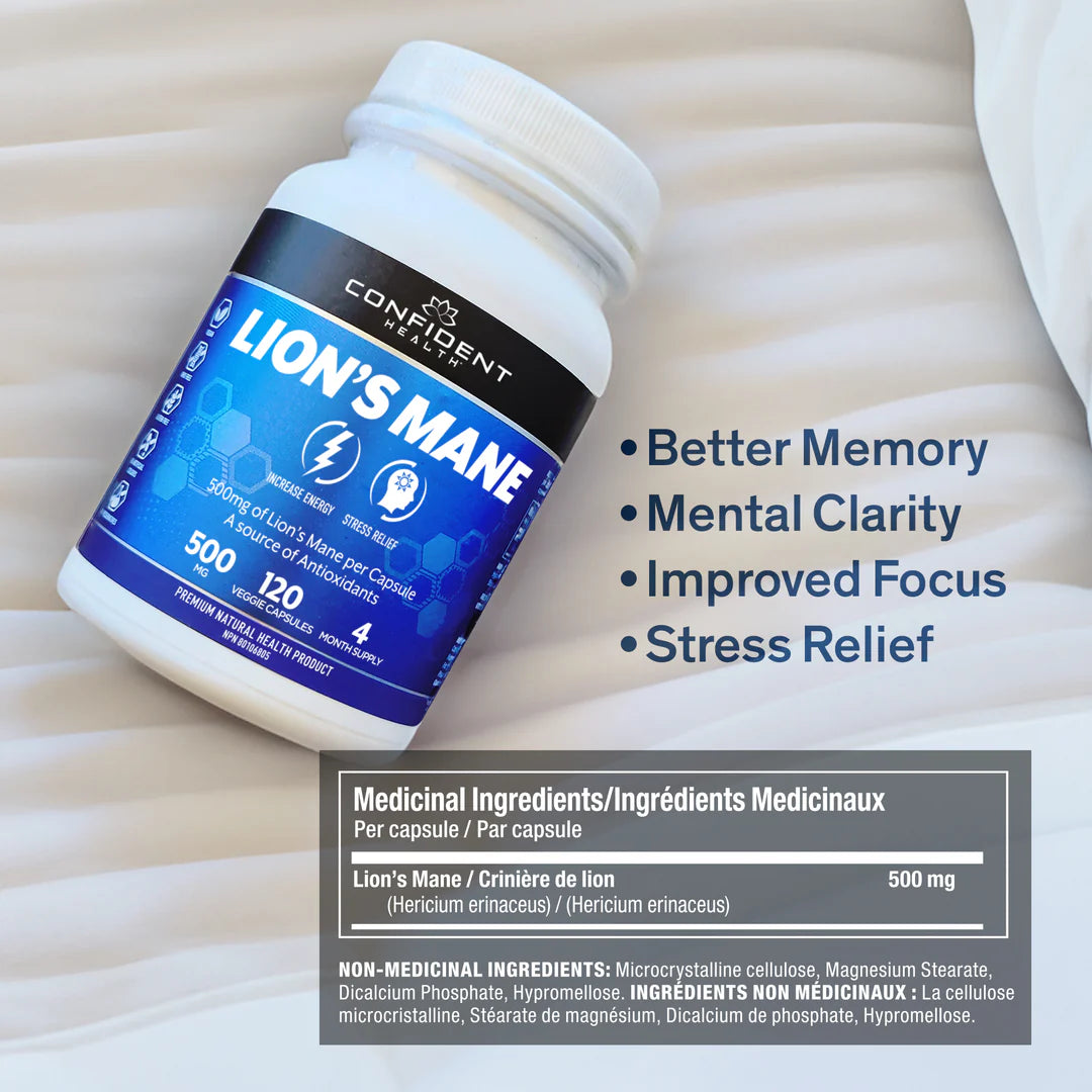 Confident Health - Lion's Mane - 500mg