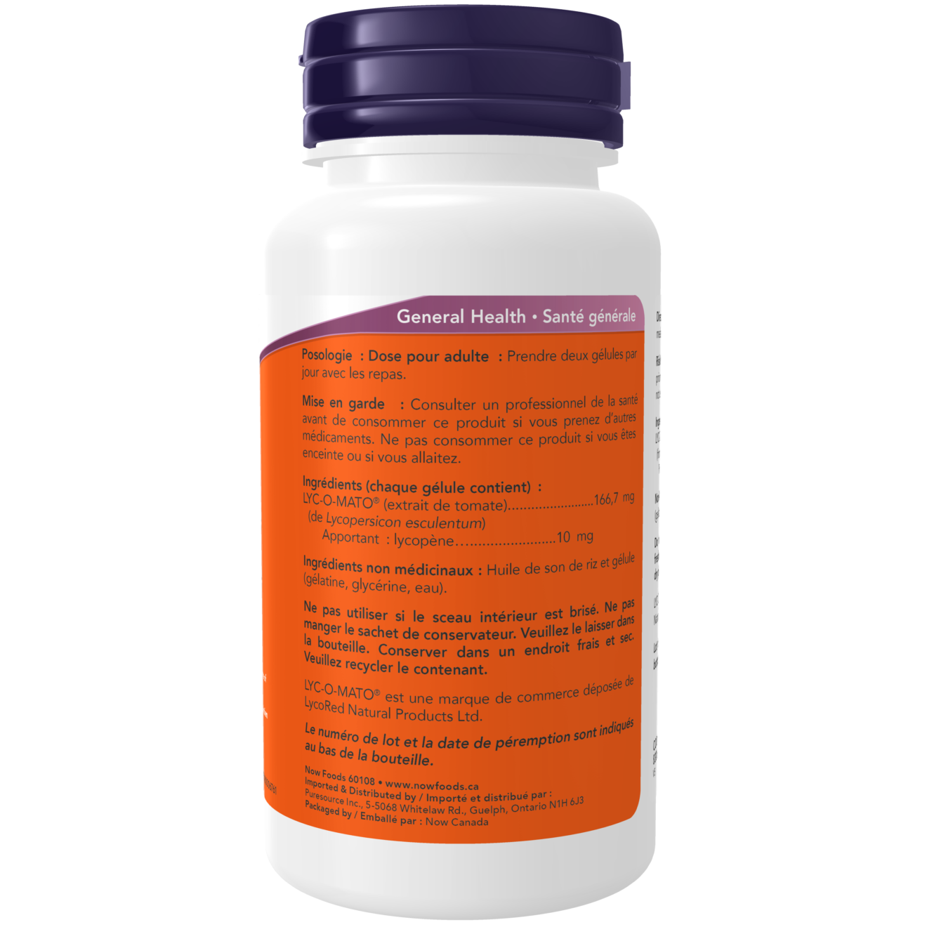 Now - Lycopene - 10mg 60 Softgels