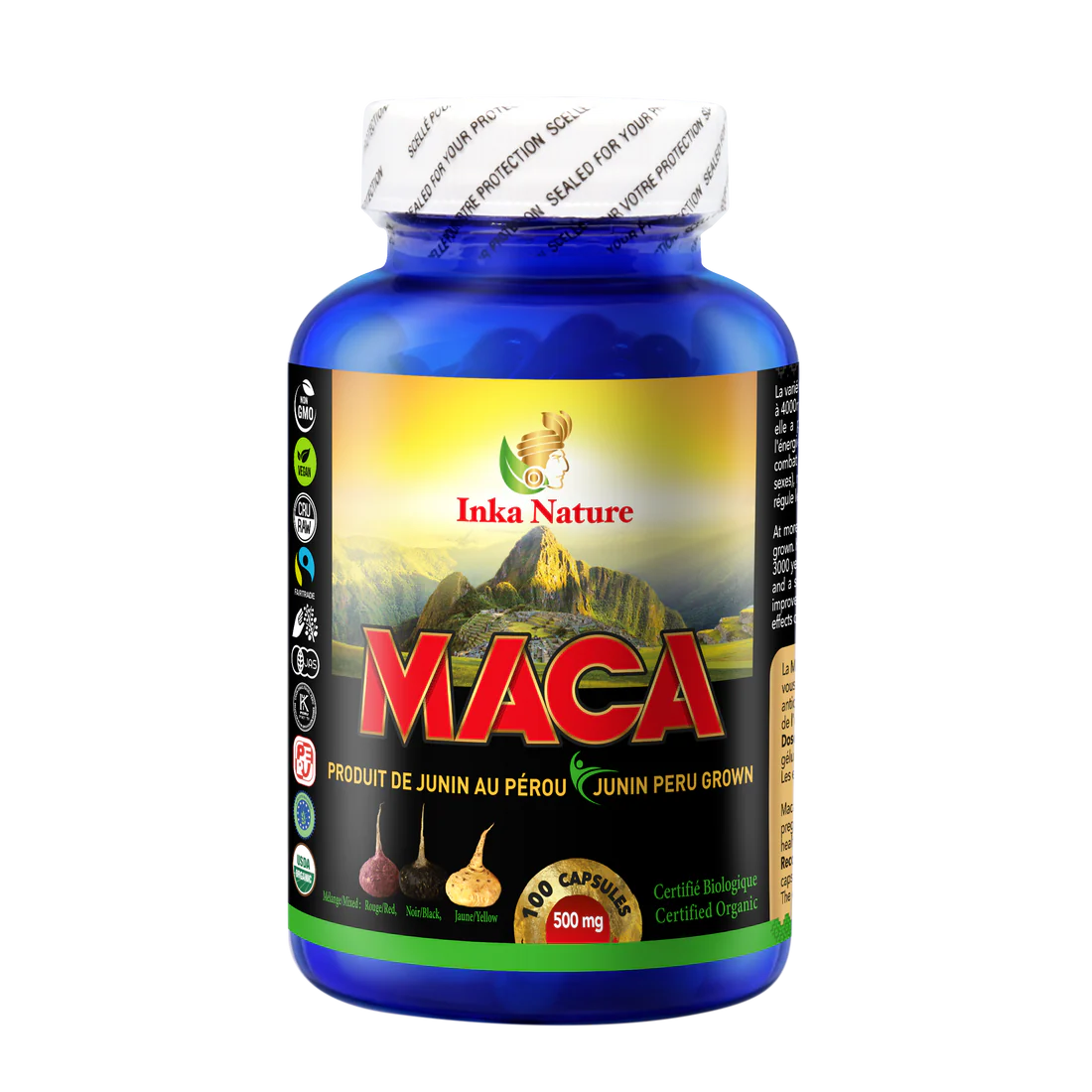 Inka Nature - Maca - 500mg 100 Veg Capsules