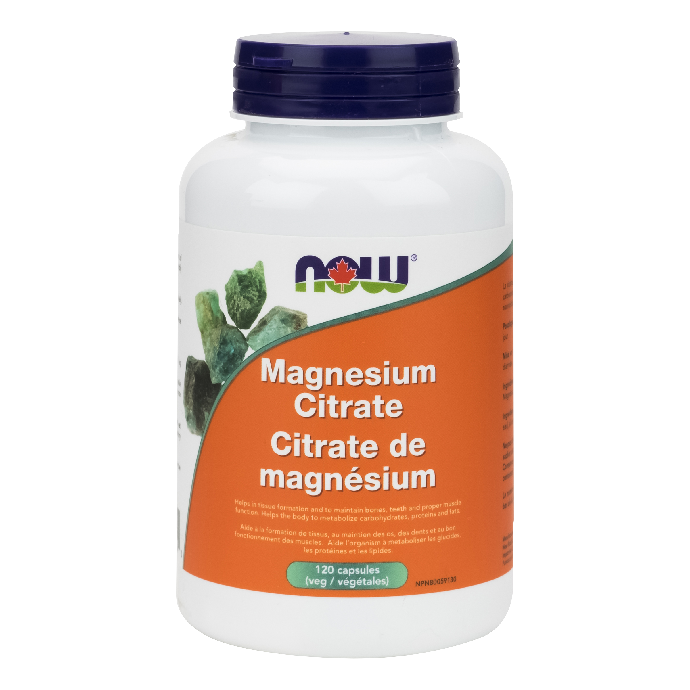 Now - Magnesium Citrate - 120 Veg Capsules