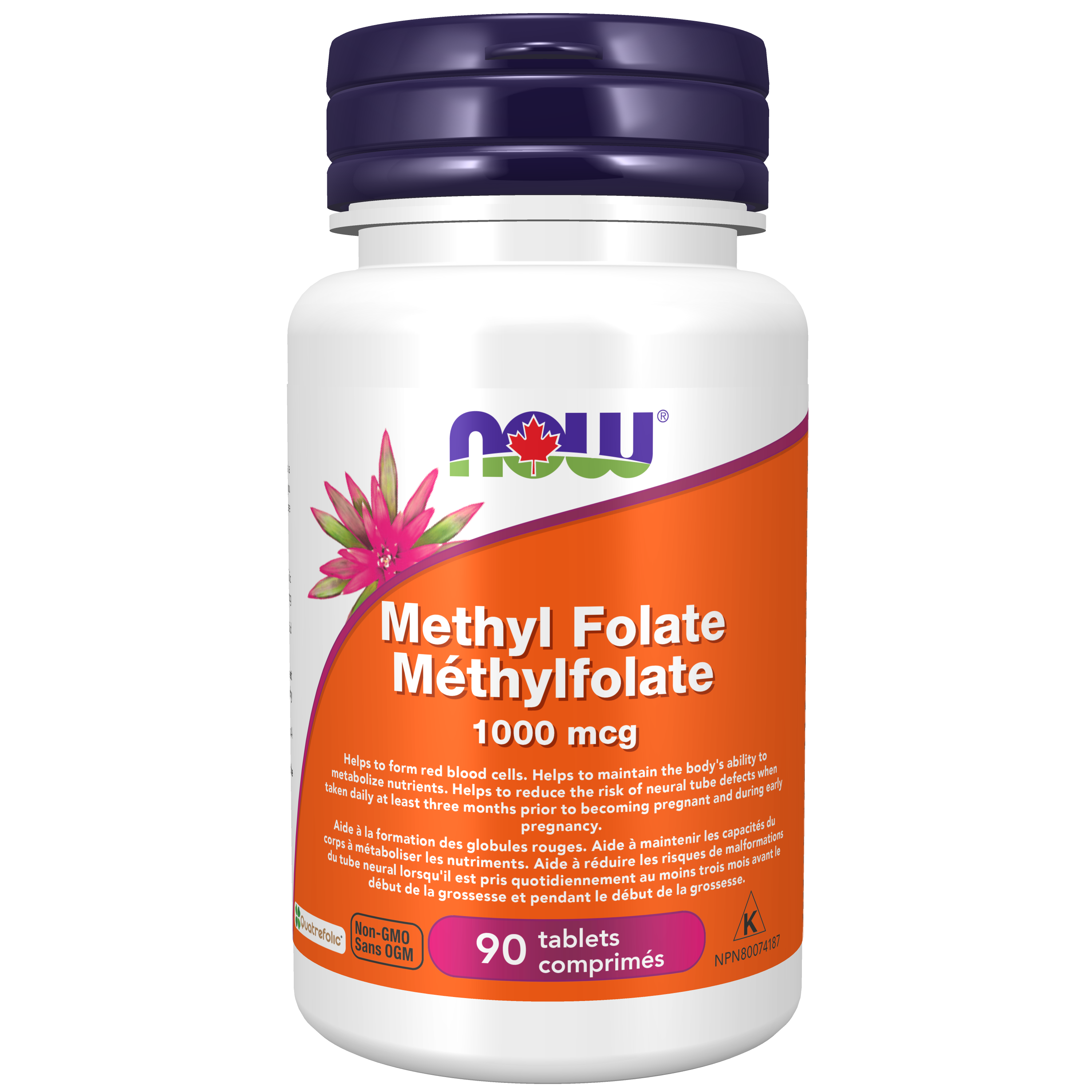 Now - Methyl Folate - 1000mcg 90 Tablets