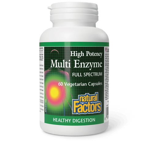 Natural Factors - Multi Enzyme High Potency Full Spectrum - 60 Veg Capsules