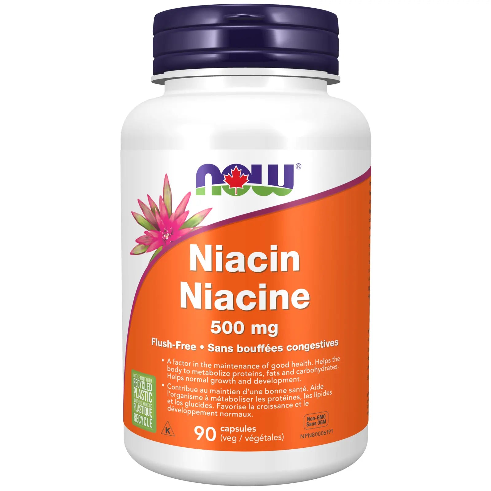 Now - Niacin Flush Free - 500mg 90 Veg Capsules