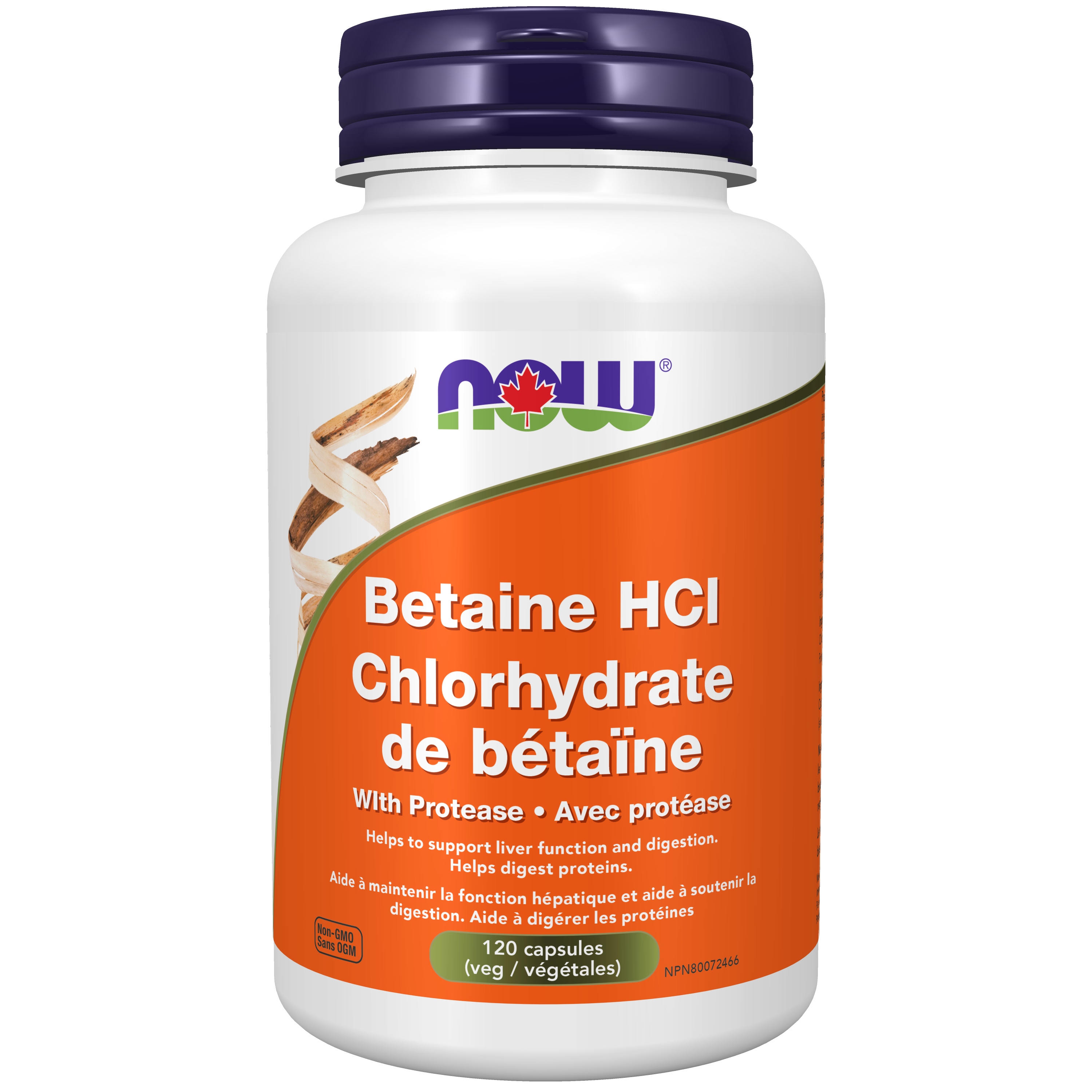 Now - Betaine HCL - 120 Veg Capsules