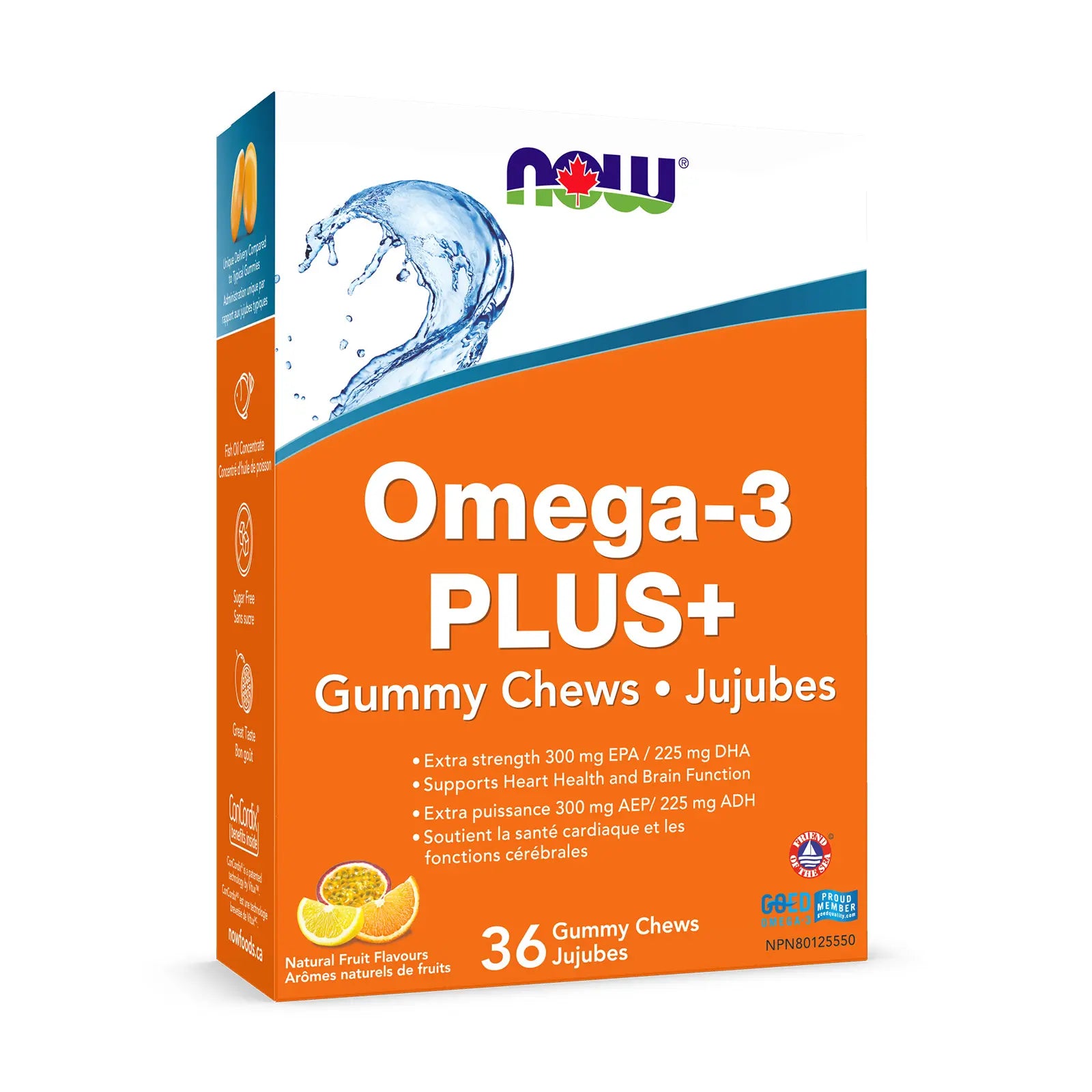Now - Omega 3 Plus - Gummy Chews 36pk