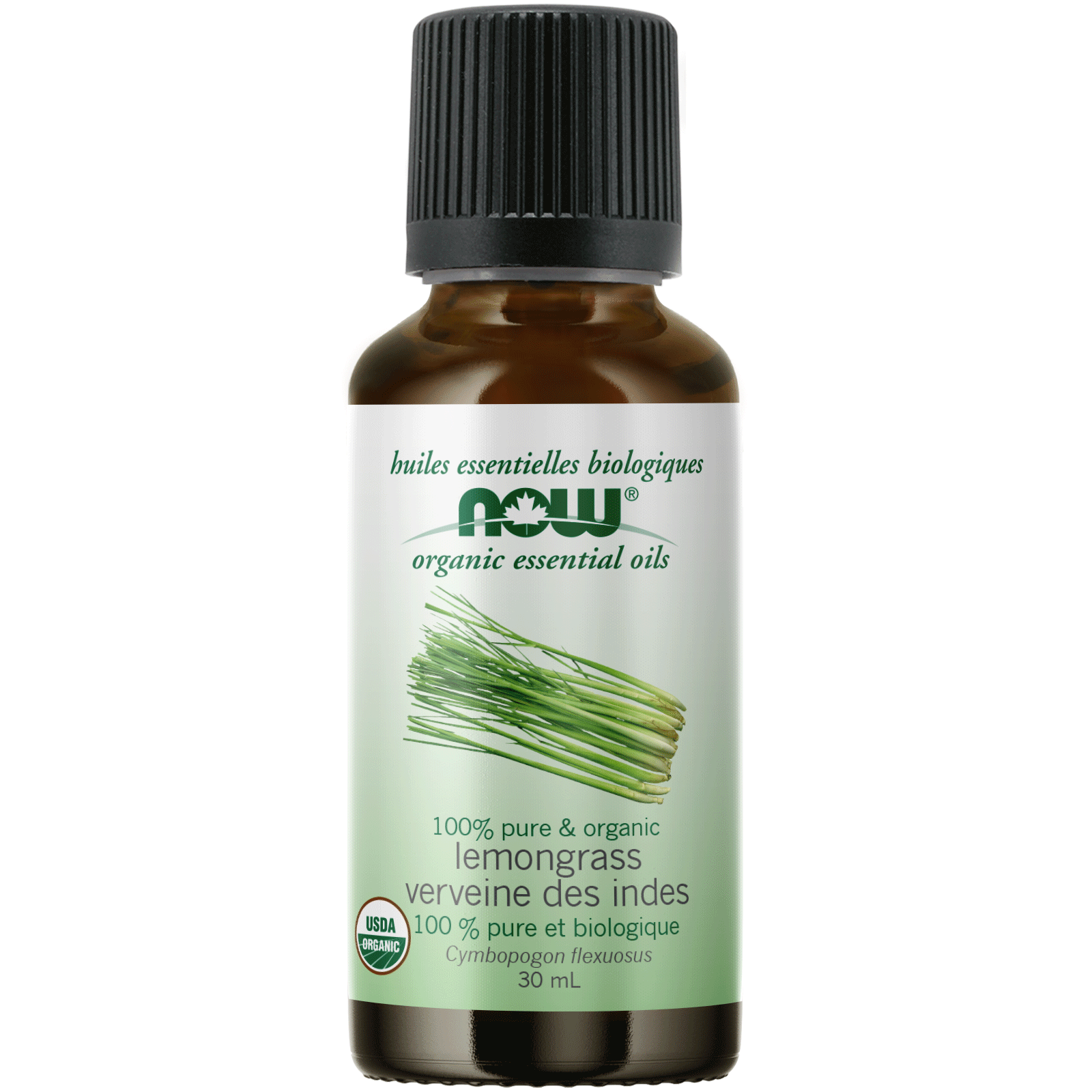 Now - Organic Lemongrass Essential Oil - 30ml (DSLM)
