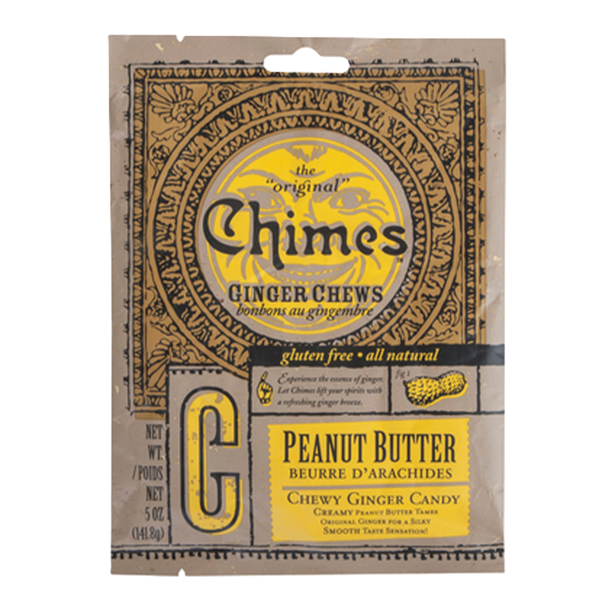 Chimes - Peanut Butter Ginger Chew Bag - 141.8g