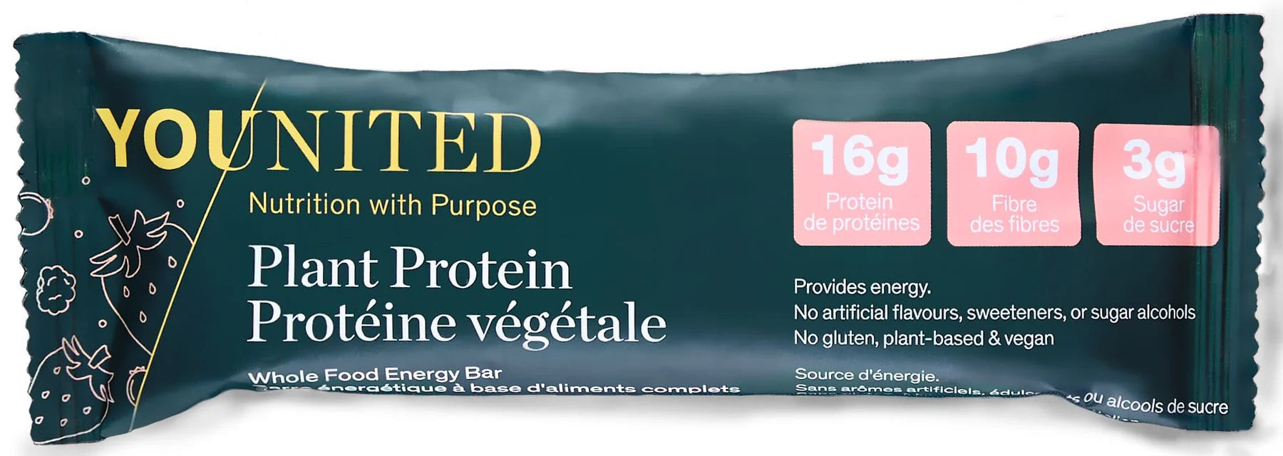 Younited - Plant Protein Bar - 60g (3 Flavours)