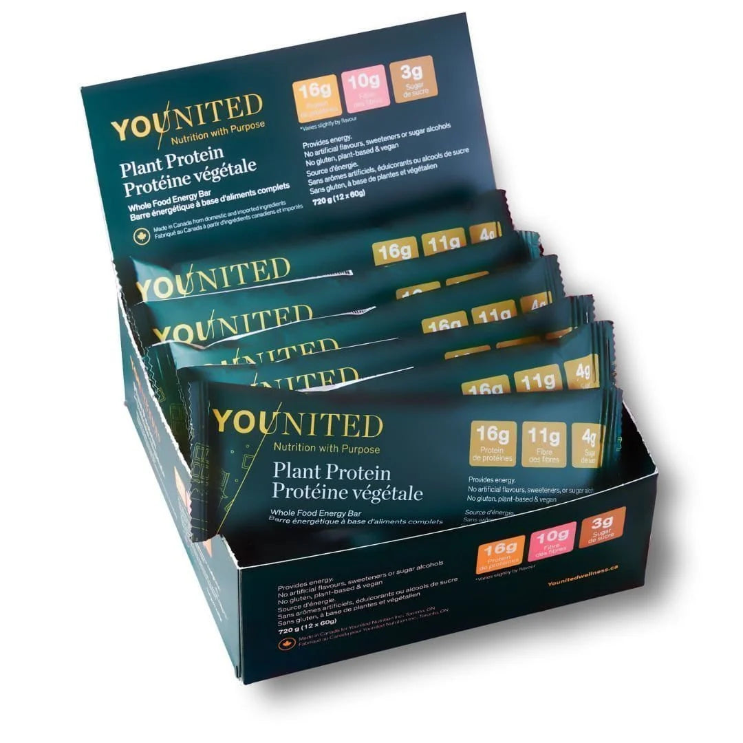 Younited - Plant Protein Bar - 60g (3 Flavours)