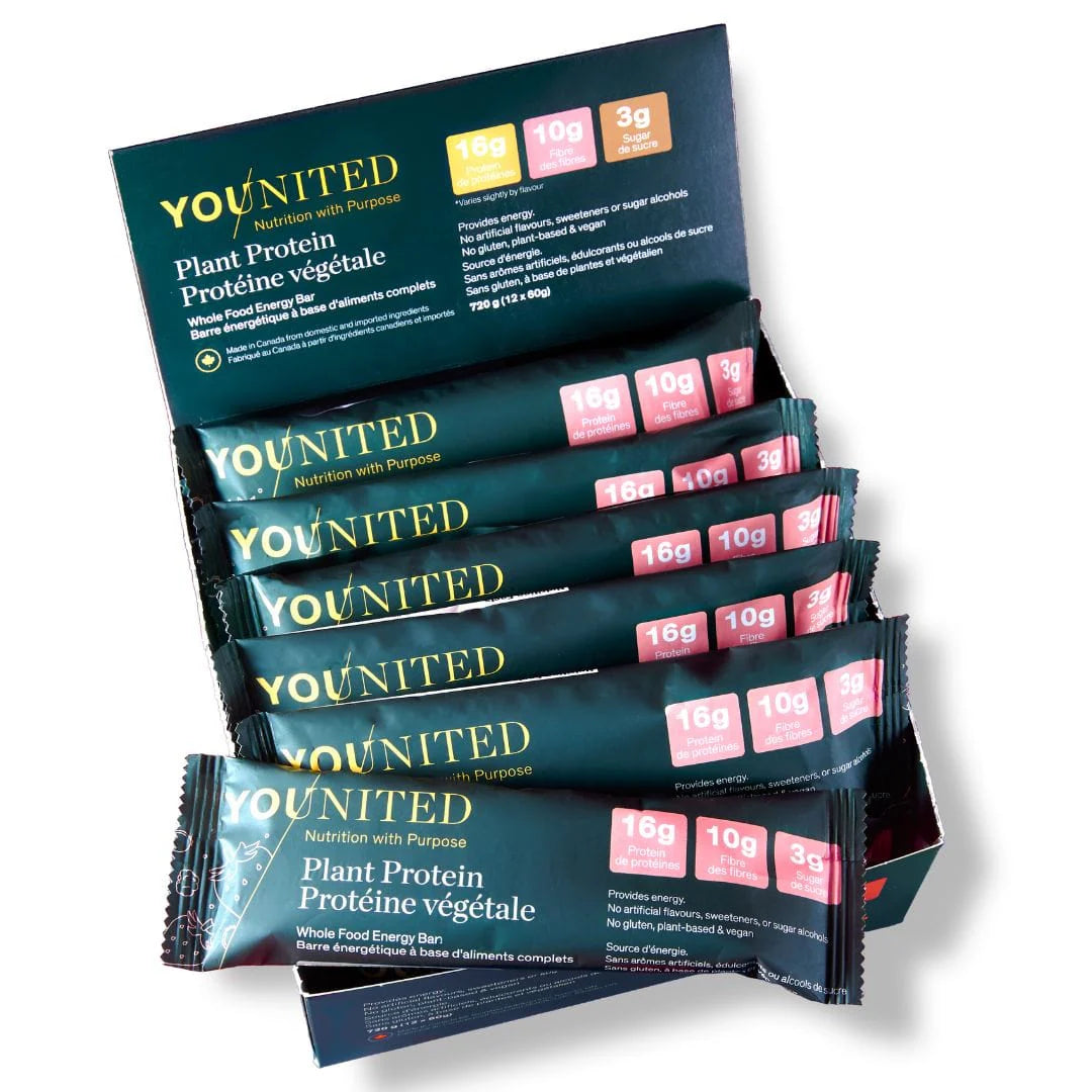 Younited - Plant Protein Bar - 60g (3 Flavours)