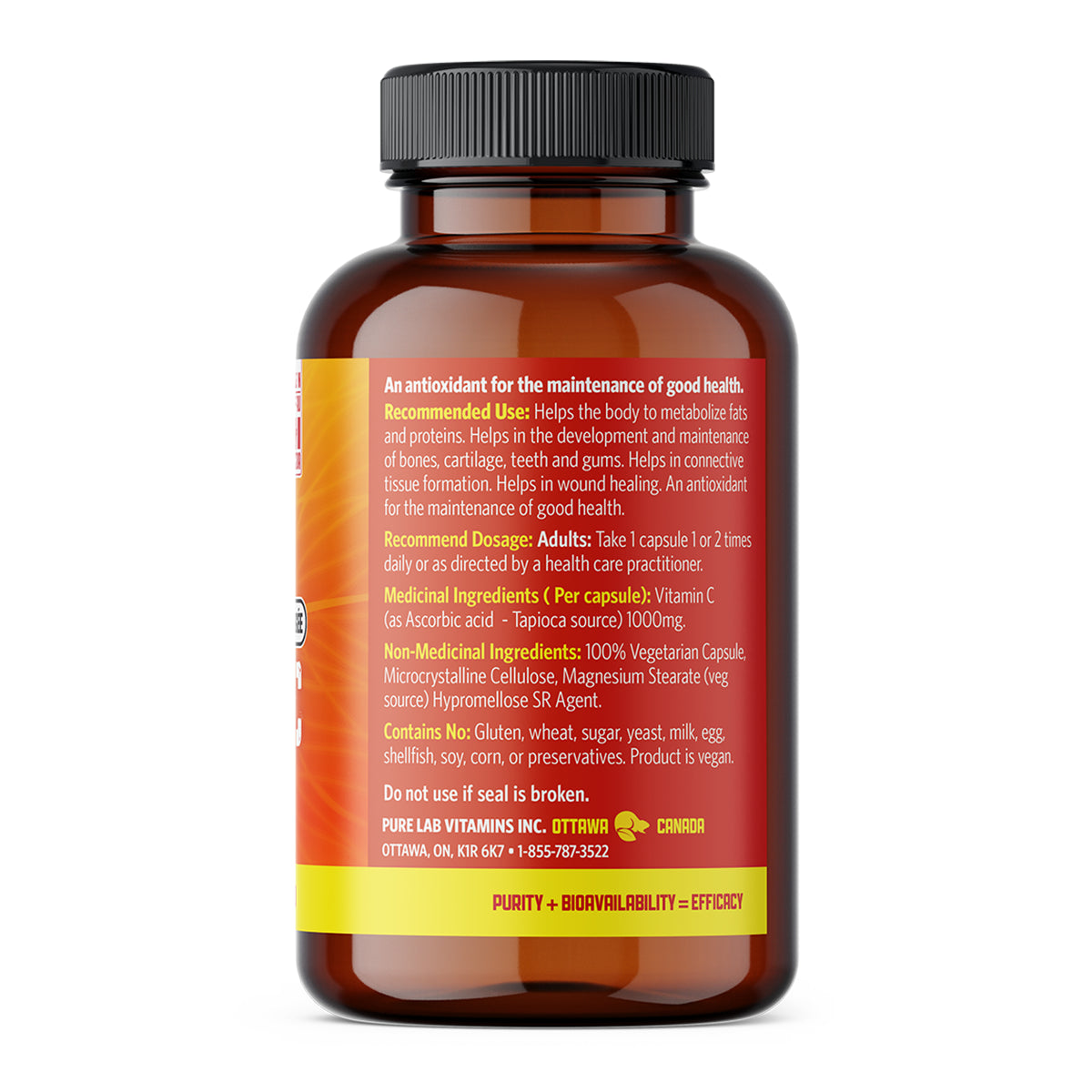 Pure Lab Vitamins - Vitamin C - Powder 250g