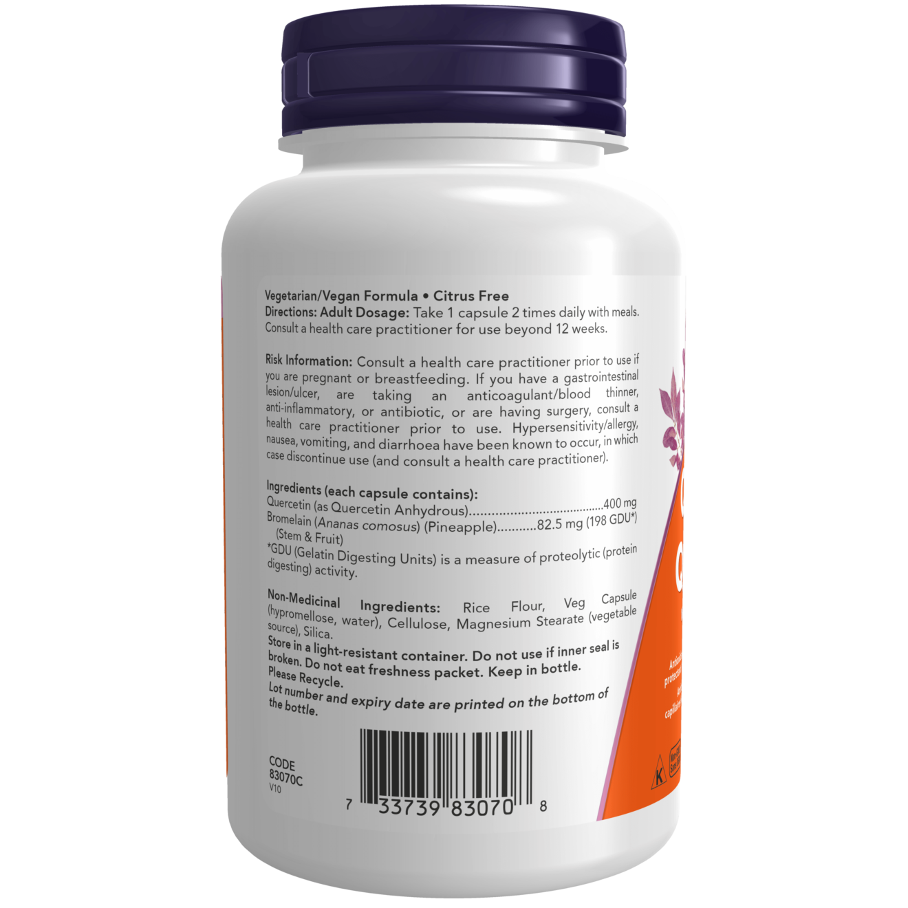 Now - Quercetin With Bromelain - Veg Capsules
