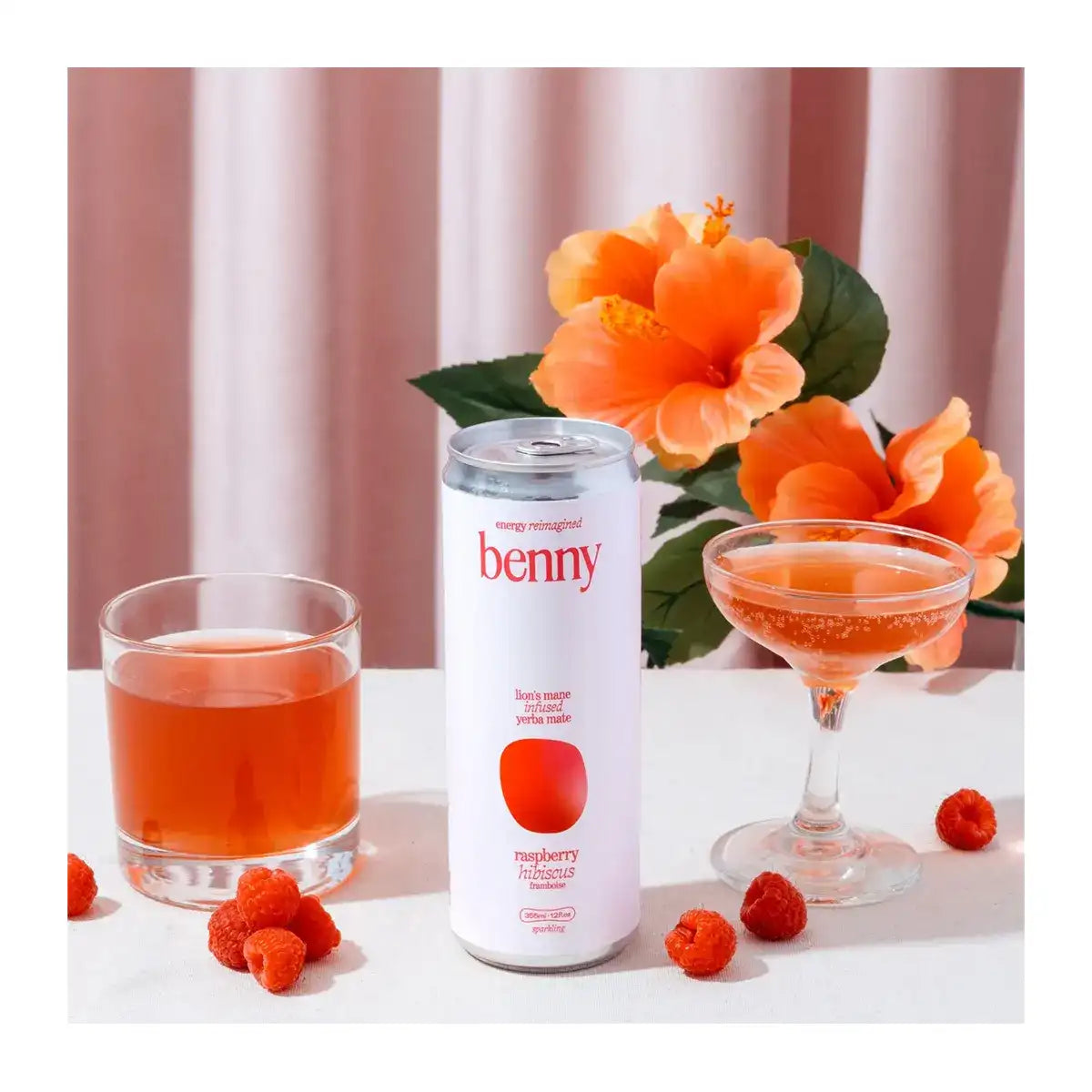 Benny - Nourishing Energy Focus Raspberry Hibiscus - 355mL
