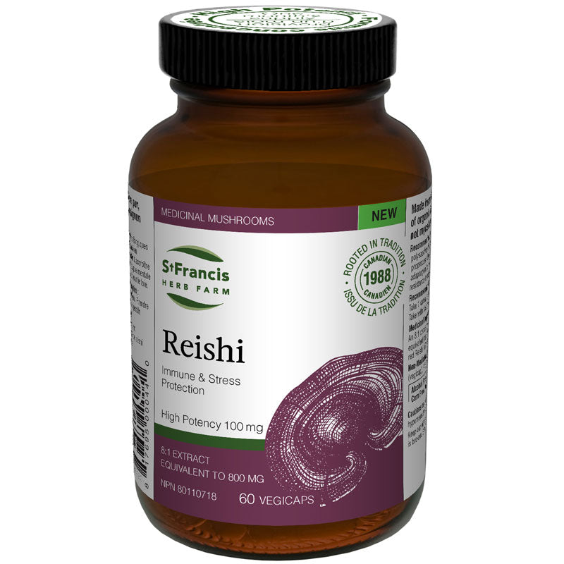 St Francis Herb Farm - Reishi Mushroom - 60 Veg Capsules