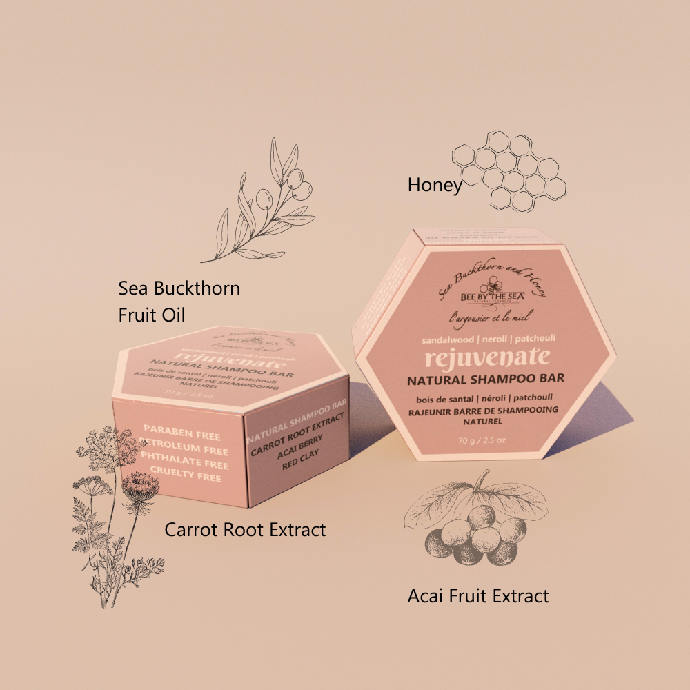 Bee By The Sea - Rejuvenate Shampoo Bar - 50g
