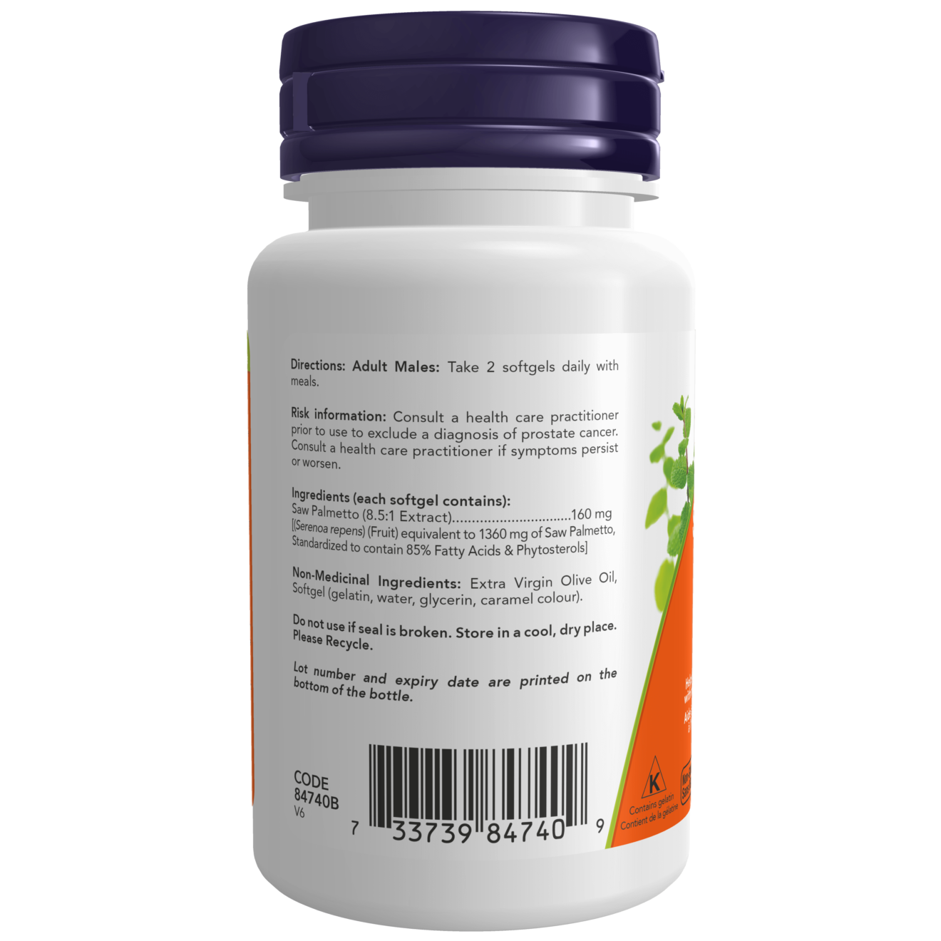 Now - Saw Palmetto - 160 mg 60 Softgels