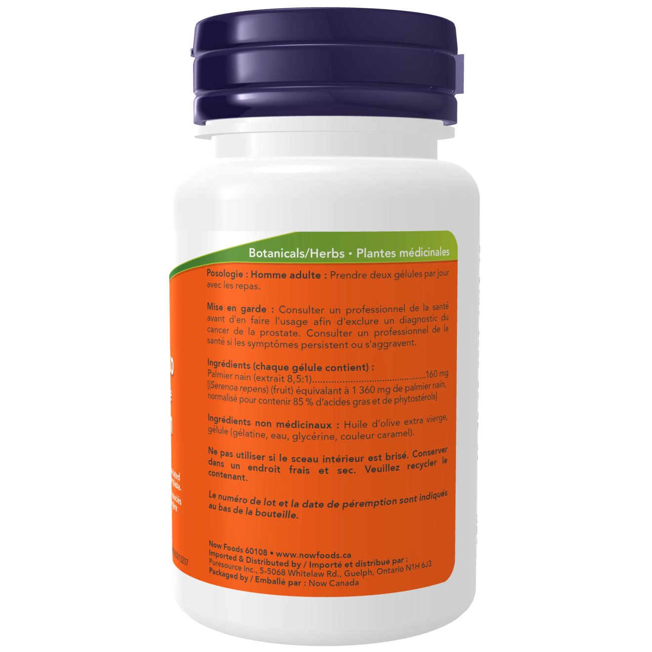 Now - Saw Palmetto - 160 mg 60 Softgels