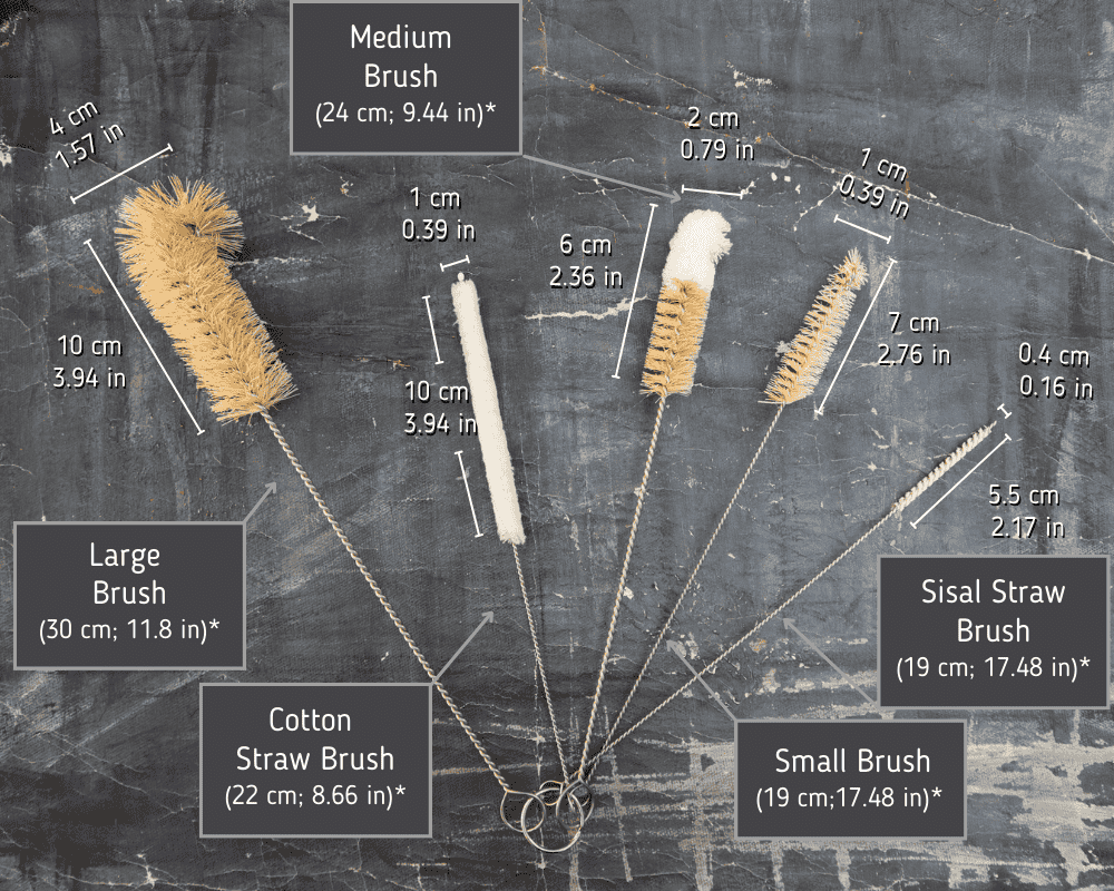 Plantish - Sisal Bottle Brush Set - 5 Piece