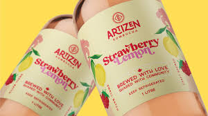 Artizen - Kombucha Strawberry Lemonade - 1L