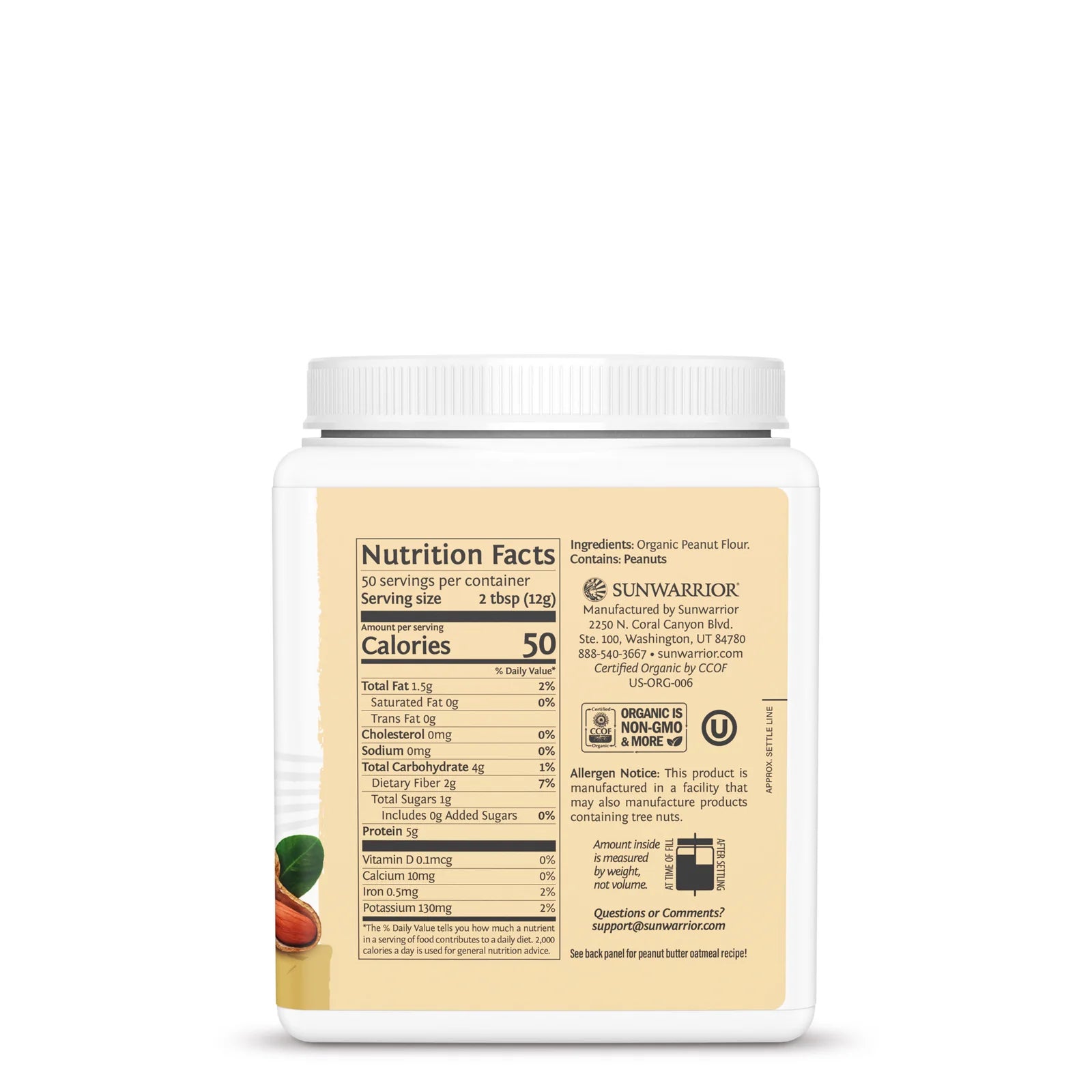 Sun Warrior Harvest - Peanut Butter Power - 600g