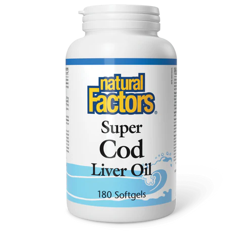 Natural Factors - Super Cod Liver Oil - 180 Softgels