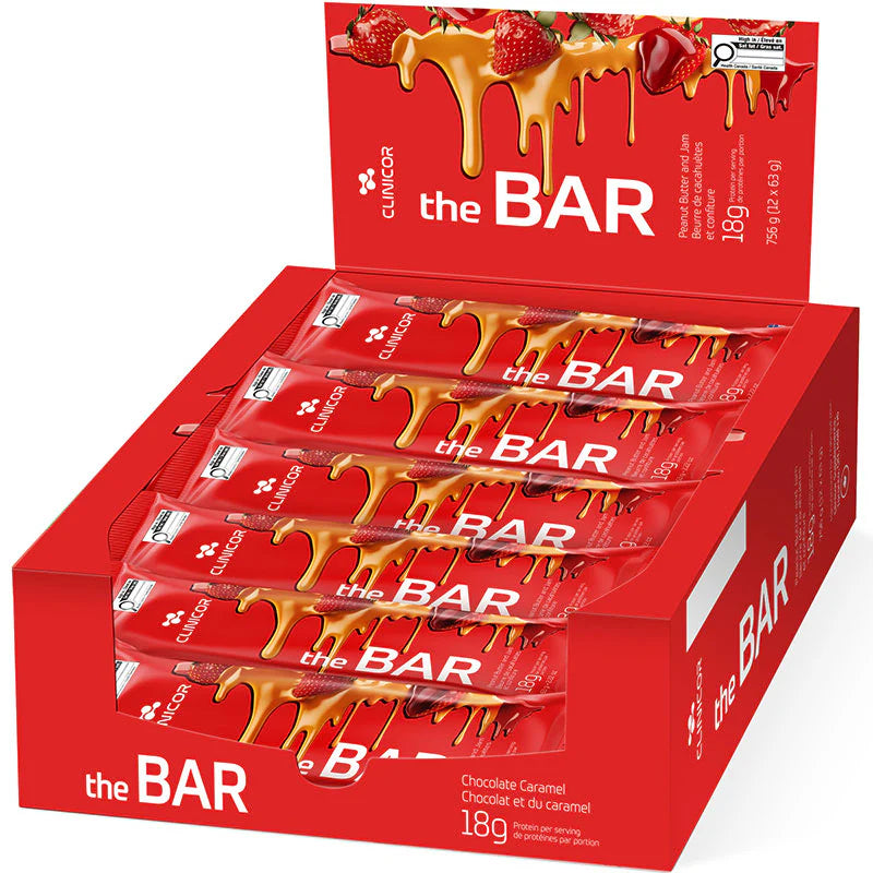 Clinicor - The Bar Protein Bar - 63g (3 Flavours) (DSLM)