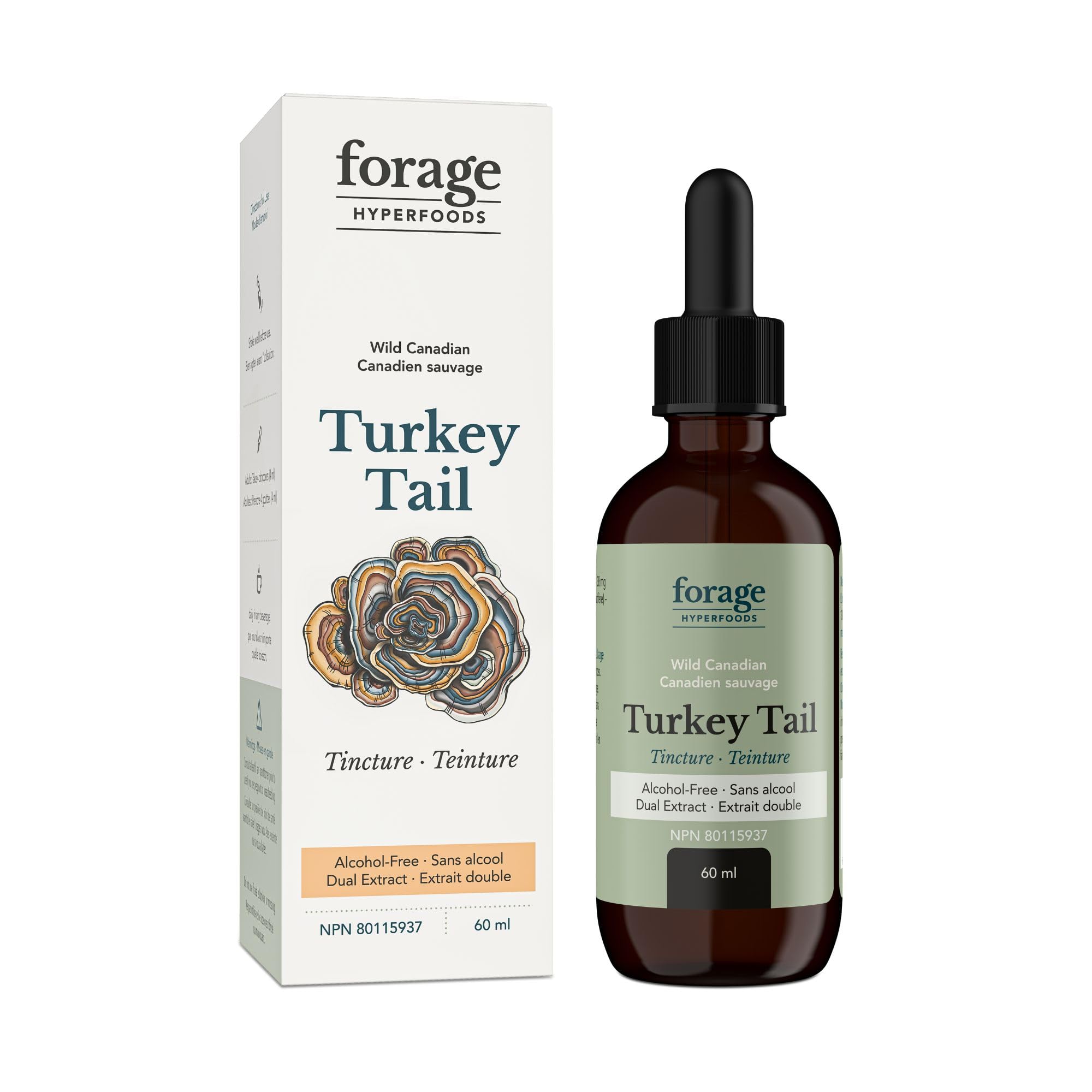 Forage Hyperfoods - Turkey Tail Tincture Alcohol Free - 118ml (DSLM)