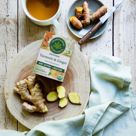 Traditional Medicinals - Organic Turmeric W/ Meadowsweet & Ginger Tea - 16 Tea Bags
