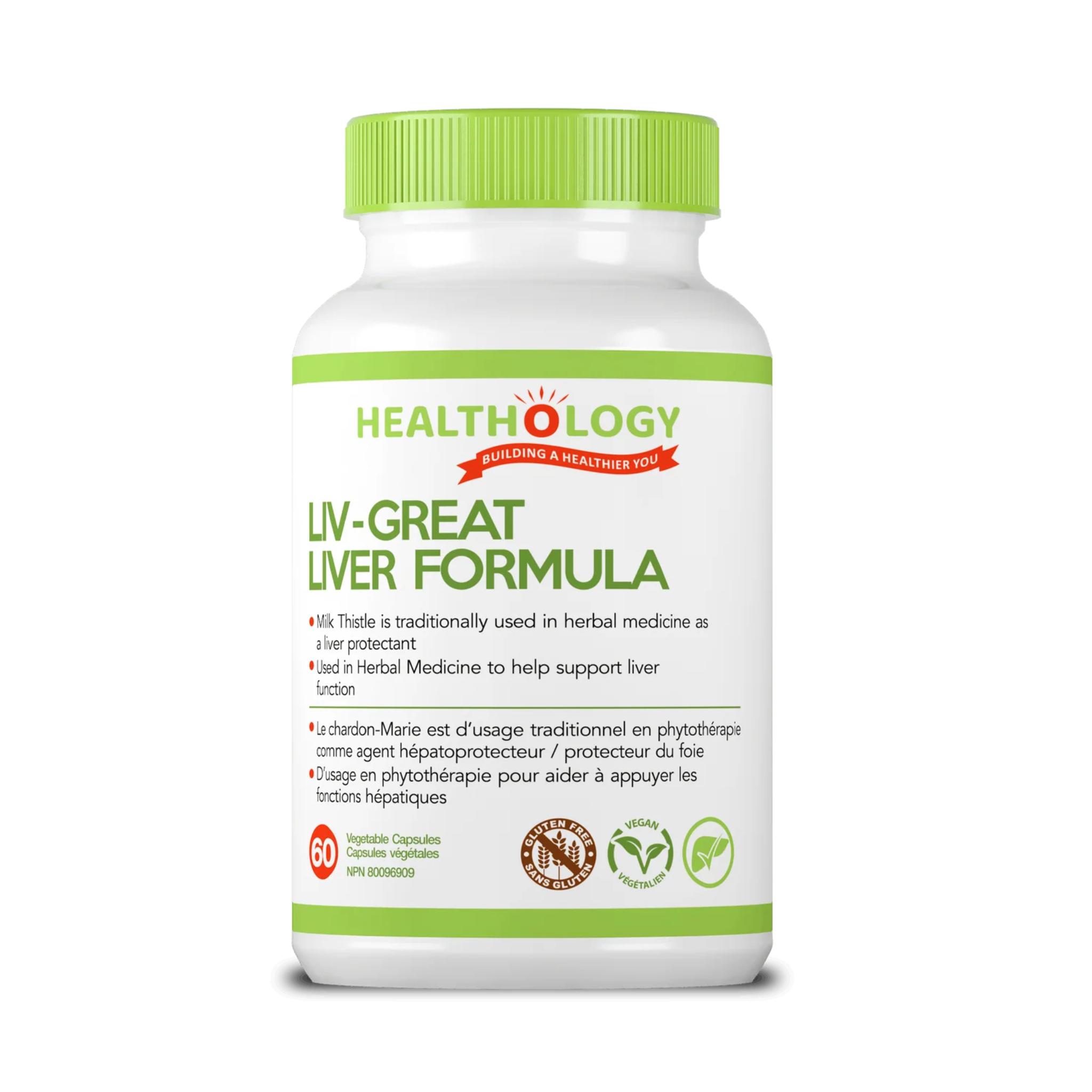 Healthology - Liv-Great Liver Formula - 60 Veg Capsules