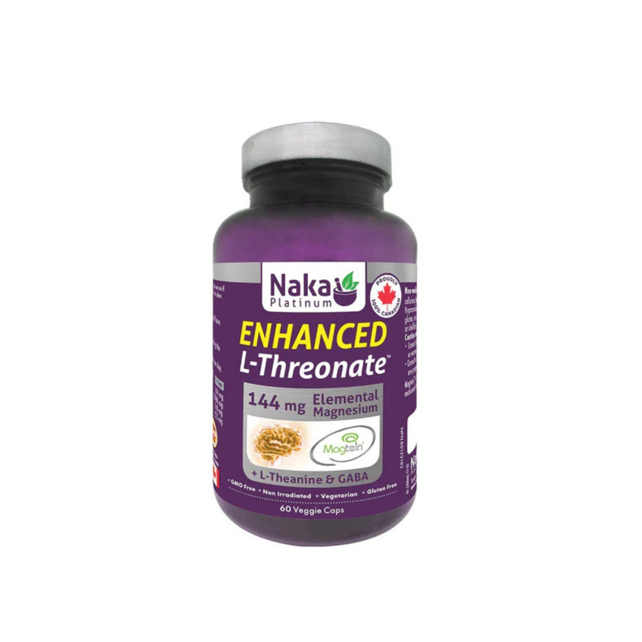 Naka - Enhanced L-Threonate 144mg - 60 Veg Capsules