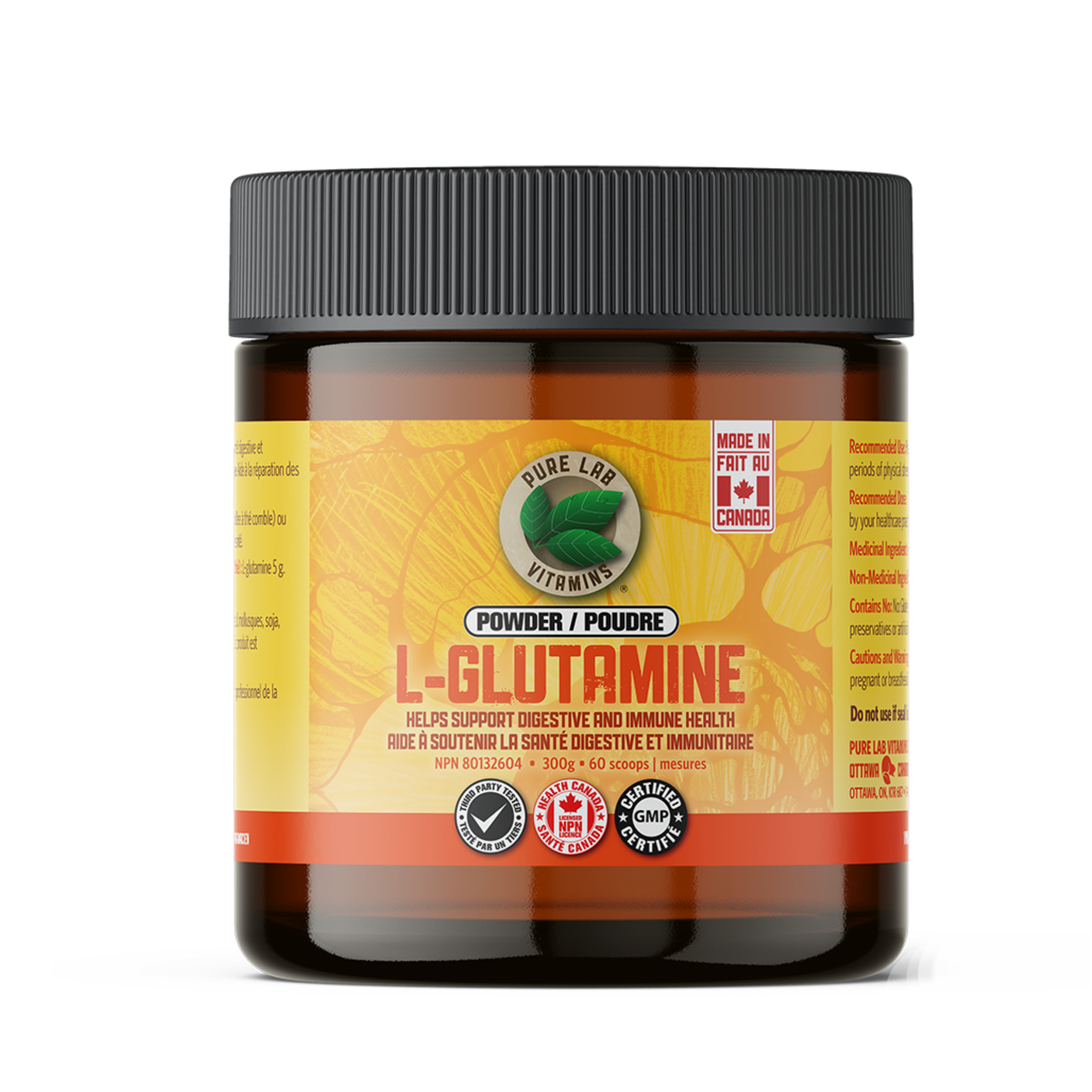 Pure Lab Vitamins - L Glutamine - Powder 300g