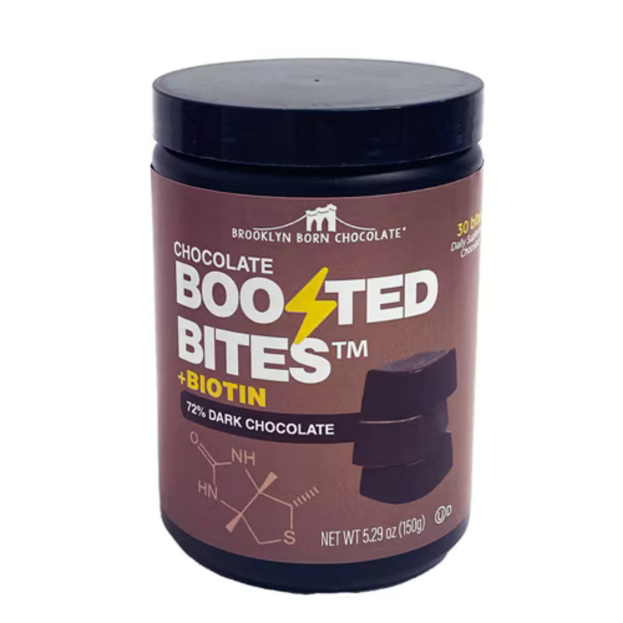Brooklyn Born Chocolate - Boosted Bites +Biotin 72% Dark Chocolate