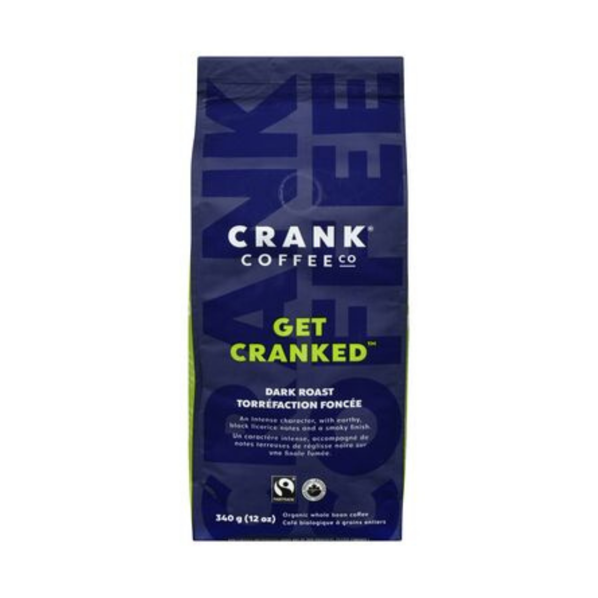 Crank Coffee - Get Cranked Ebony Roast Coffee Beans - 340g (DSL)