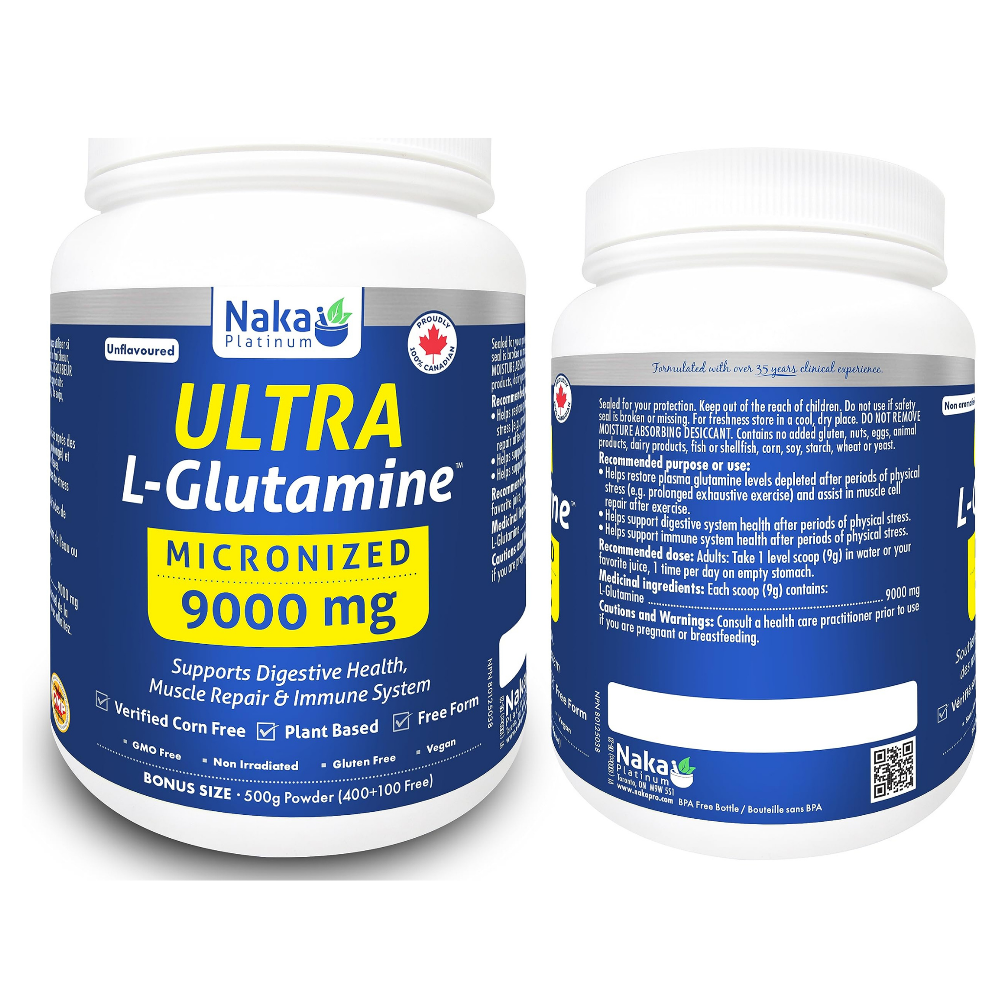 Naka - Ultra L-Glutamine - 9000mg 500g