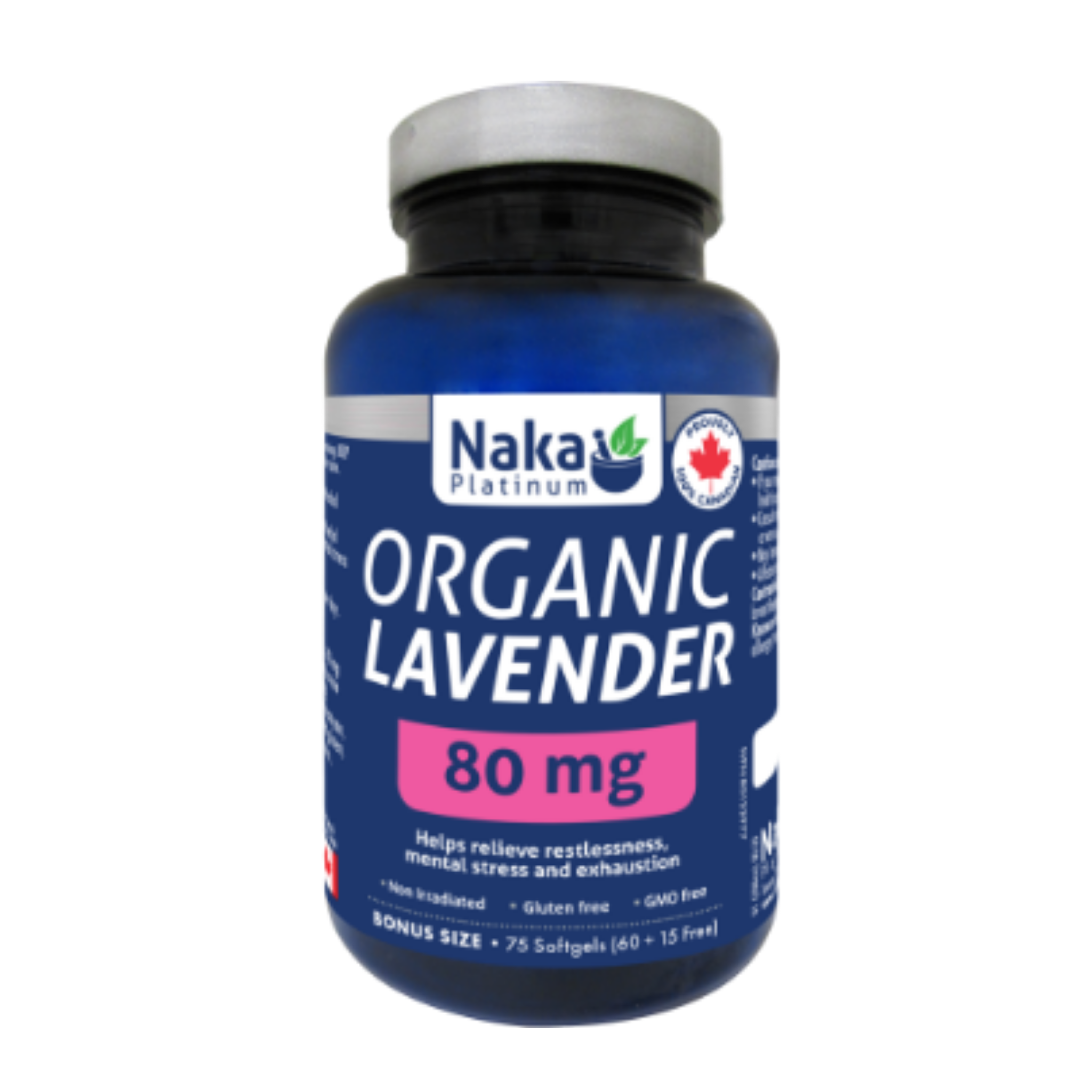Naka - Organic Lavender - 80mg 75 Softgels