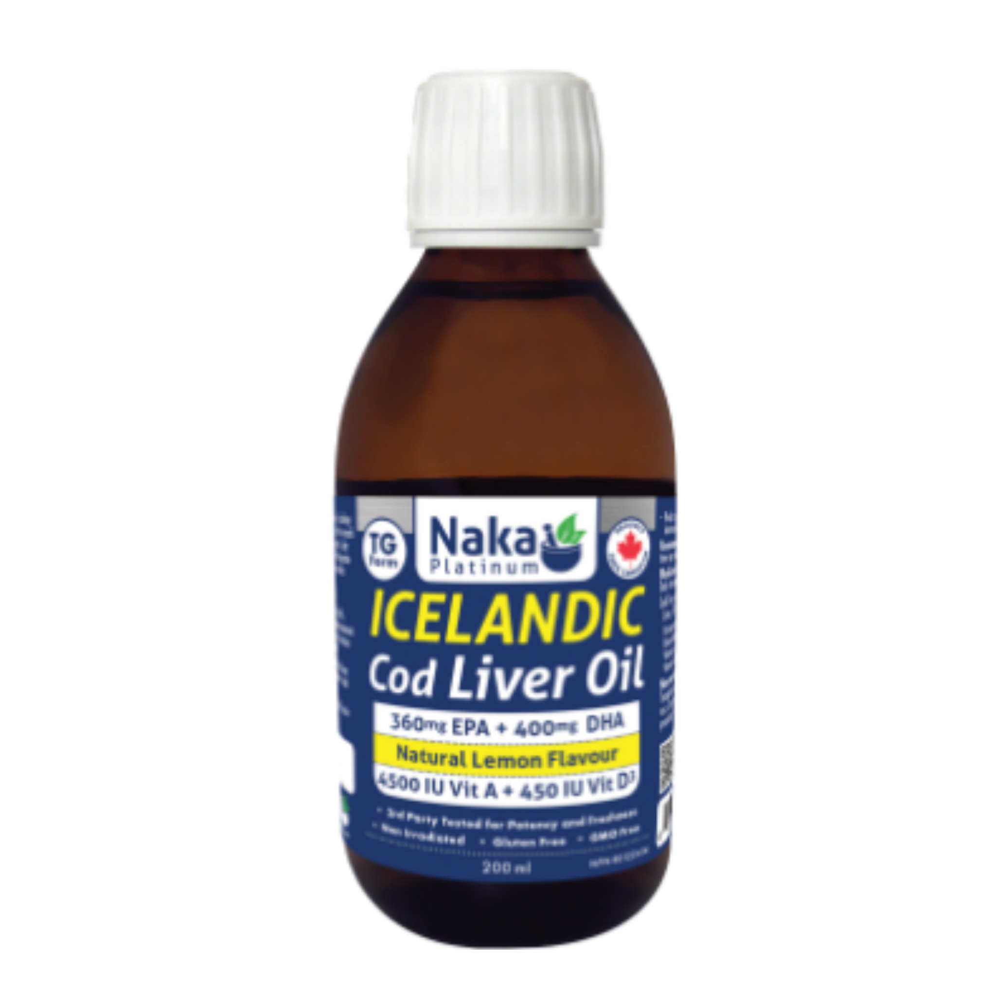 Naka - Icelandic Cod Liver Oil (Lemon) - Liquid
