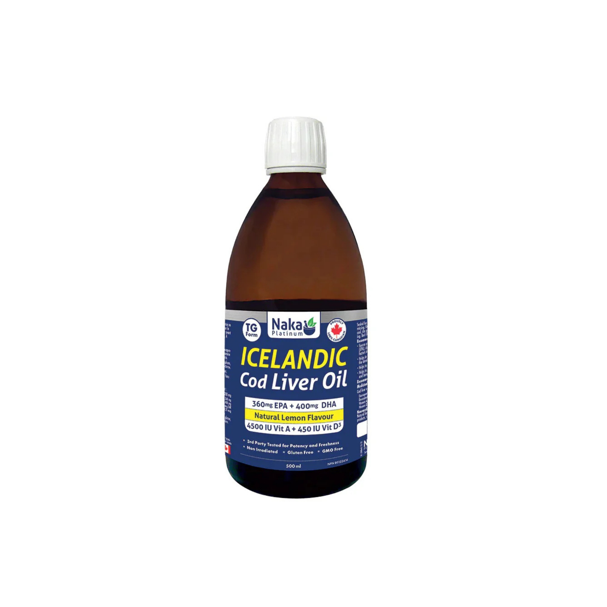 Naka - Icelandic Cod Liver Oil (Lemon) - Liquid