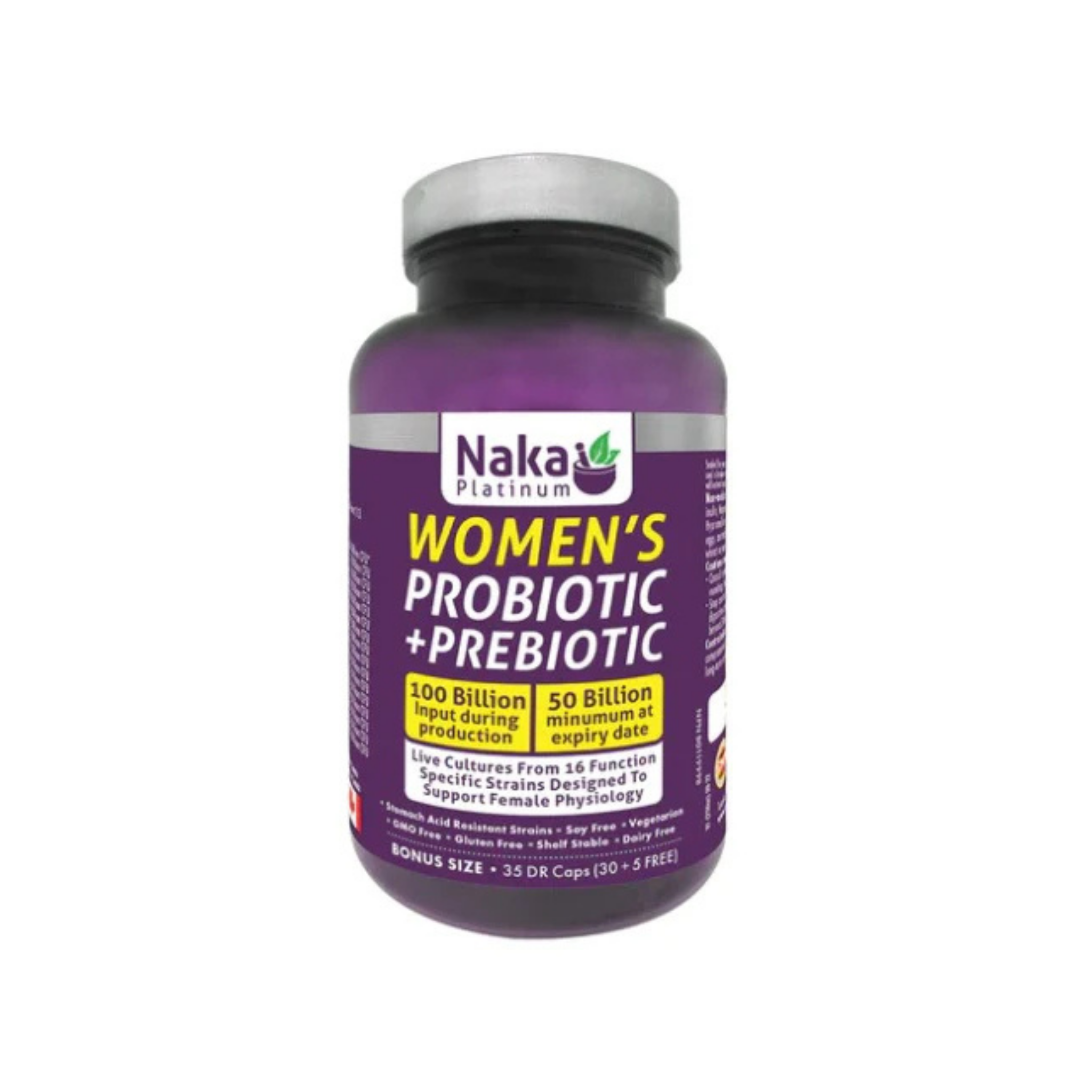 Naka - Women's Probiotic + Prebiotic - 35 DR Capsules