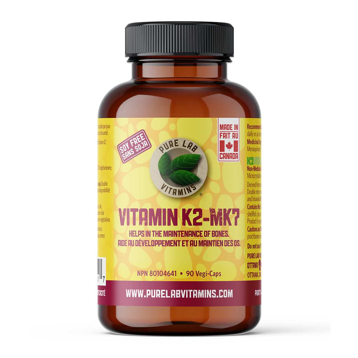 Pure Lab Vitamins - Vitamin K2-MK7 - Veg Capsules