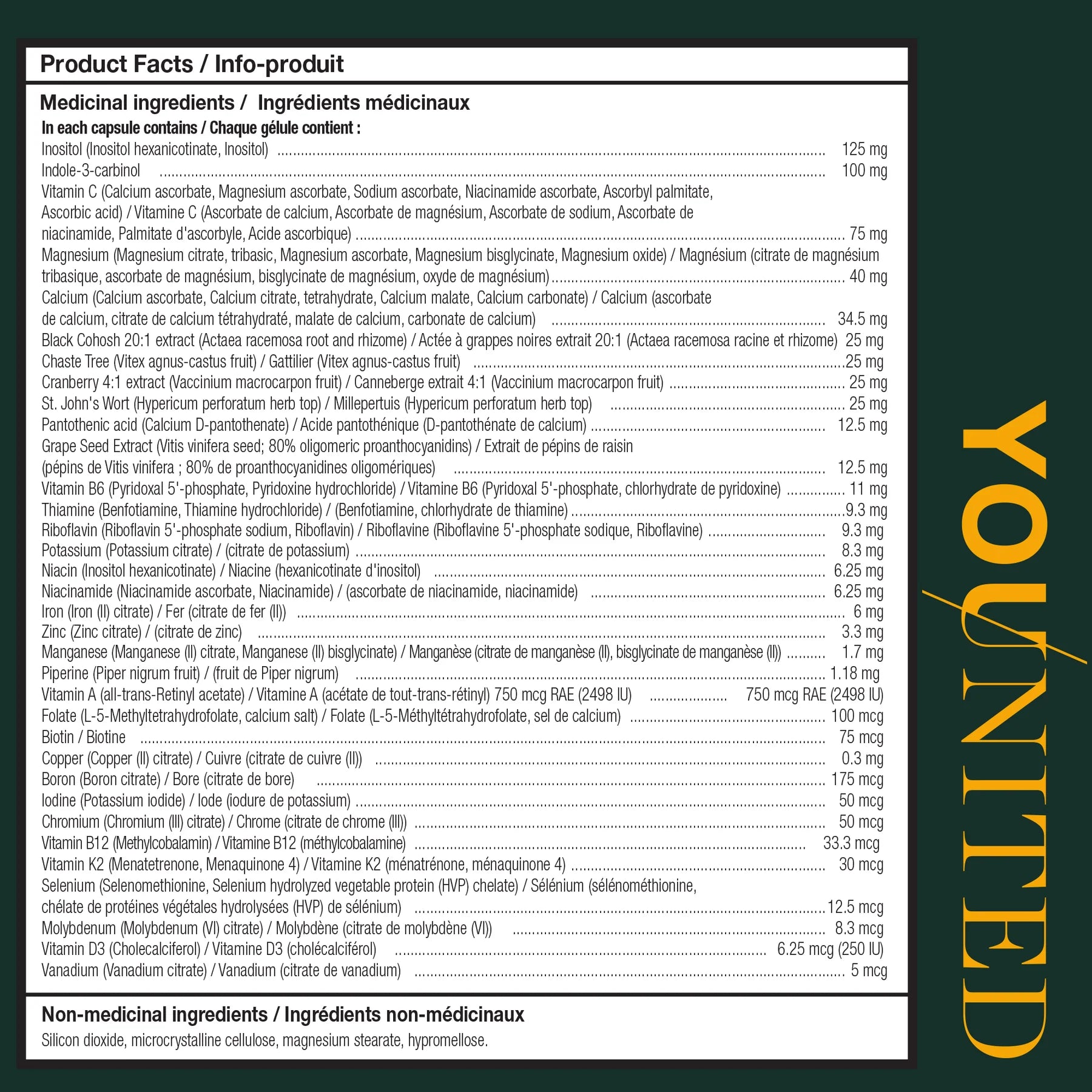 Younited - Active Women's Multi Formula - 120 Veg Capsules