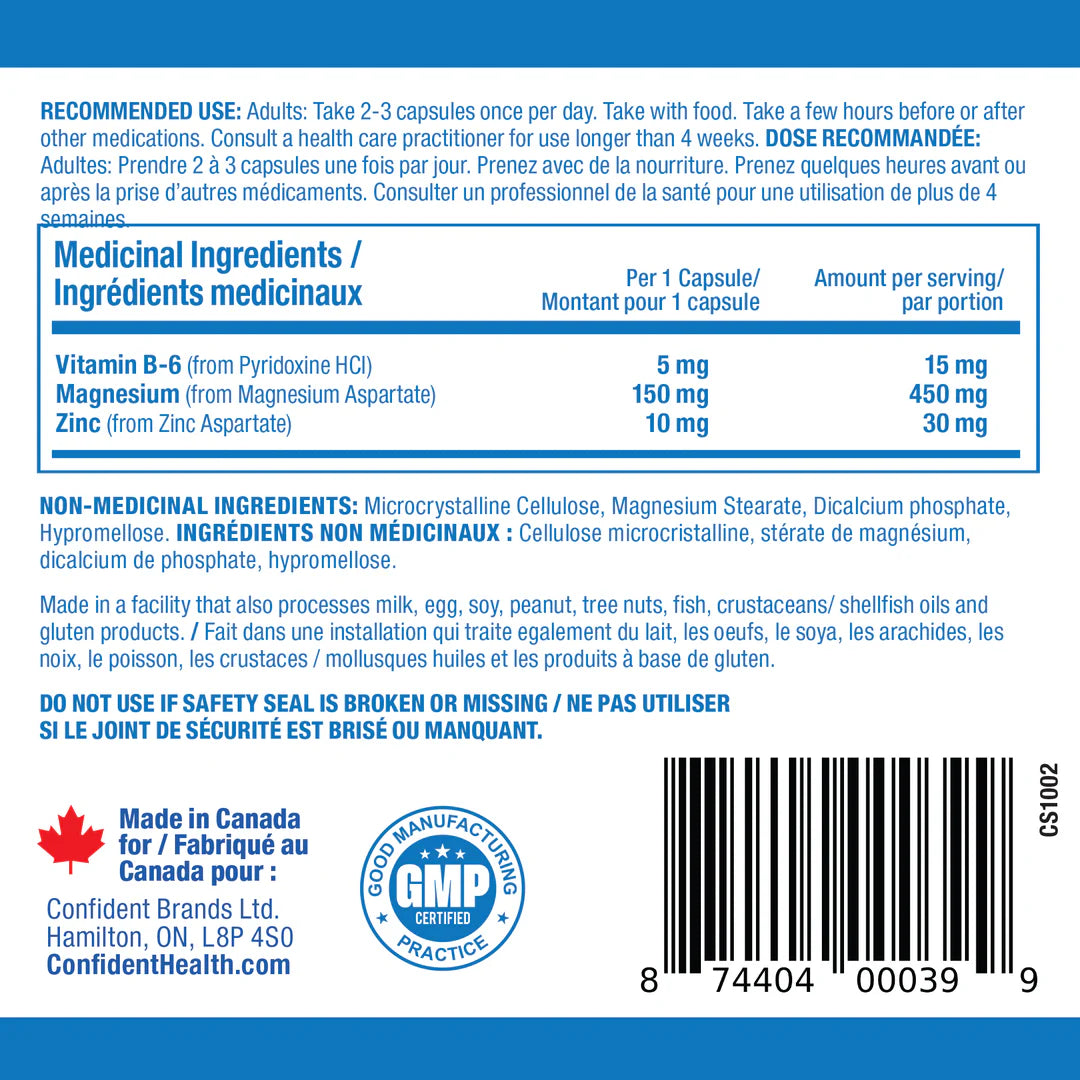 Confident Sports - ZMB6 - 120 Capsules